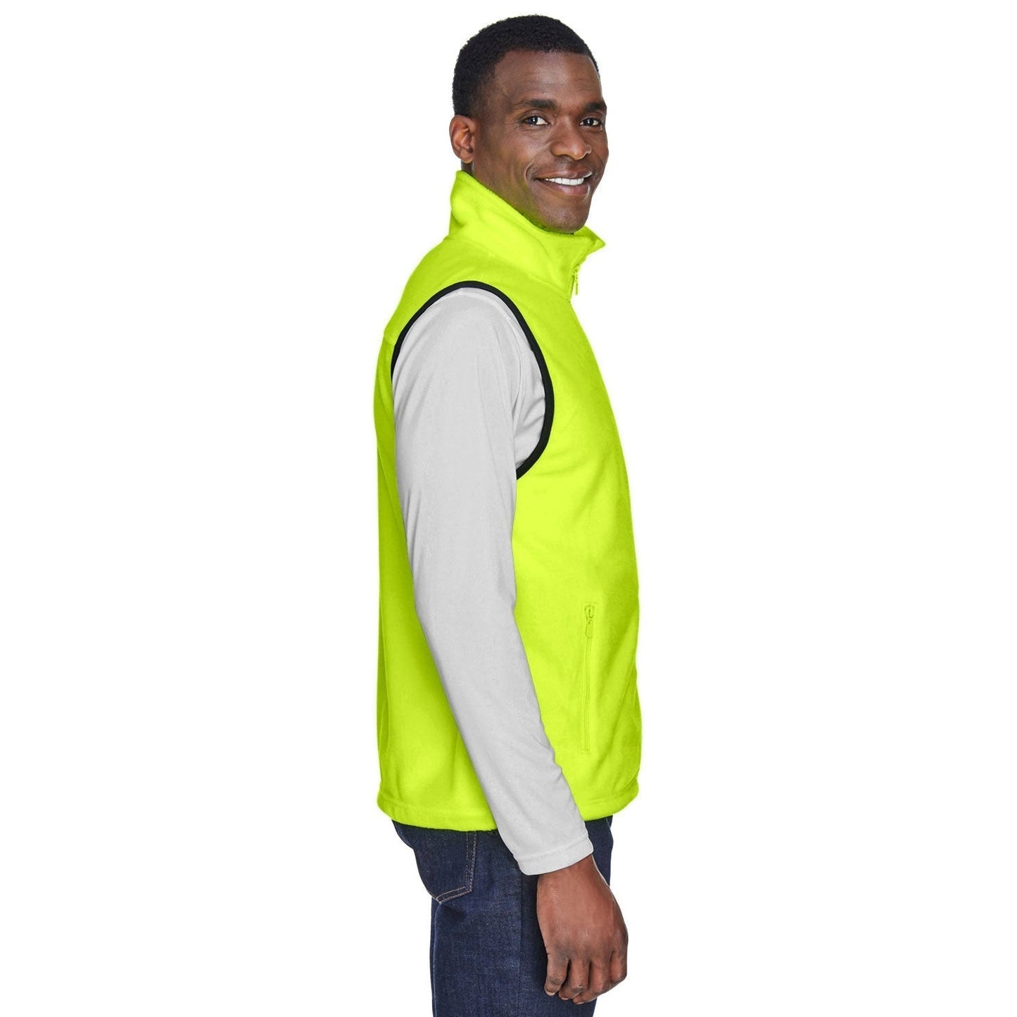 Black Vests - Harriton - Soft Polyester Fleece