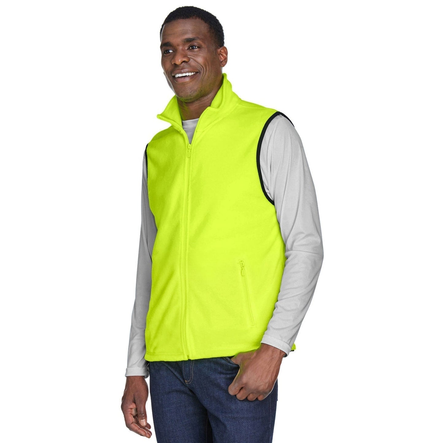 Black Vests - Harriton - Soft Polyester Fleece