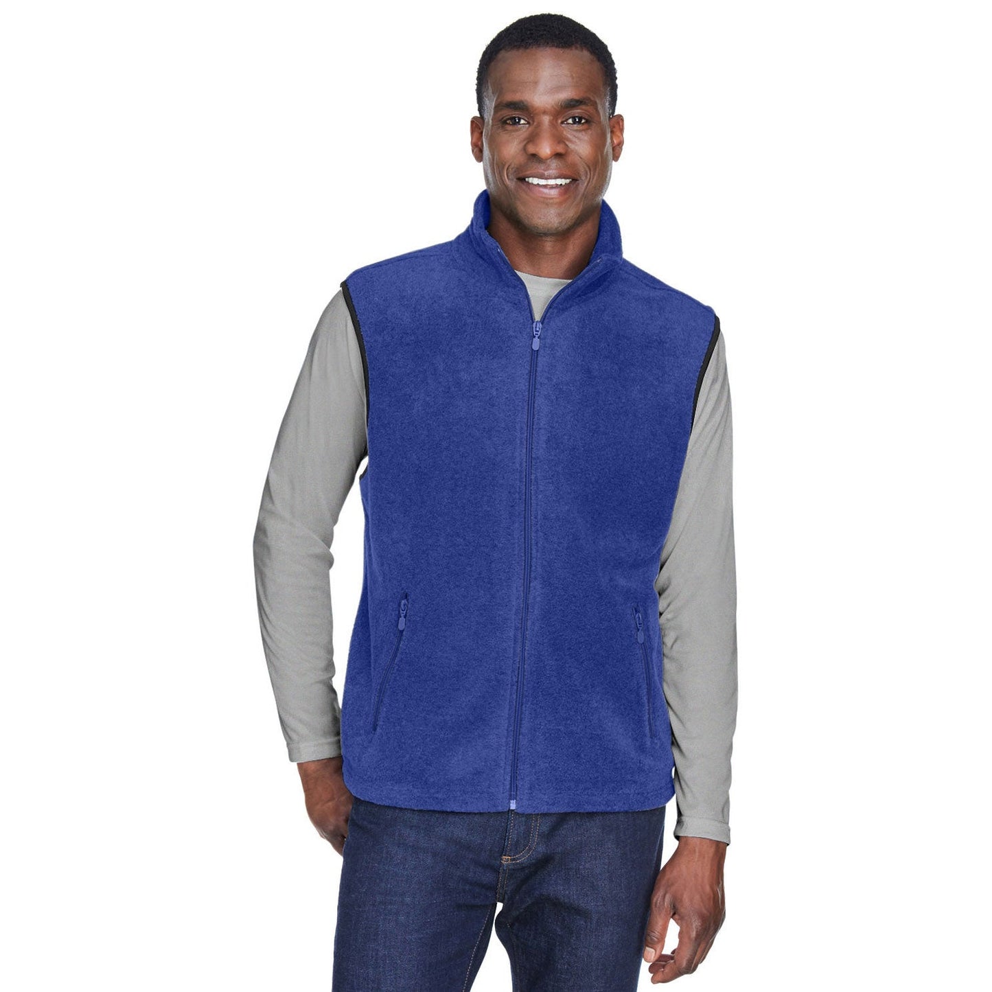 Black Vests - Harriton - Soft Polyester Fleece