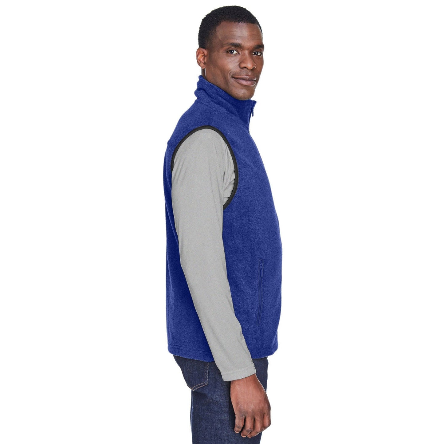 Black Vests - Harriton - Soft Polyester Fleece