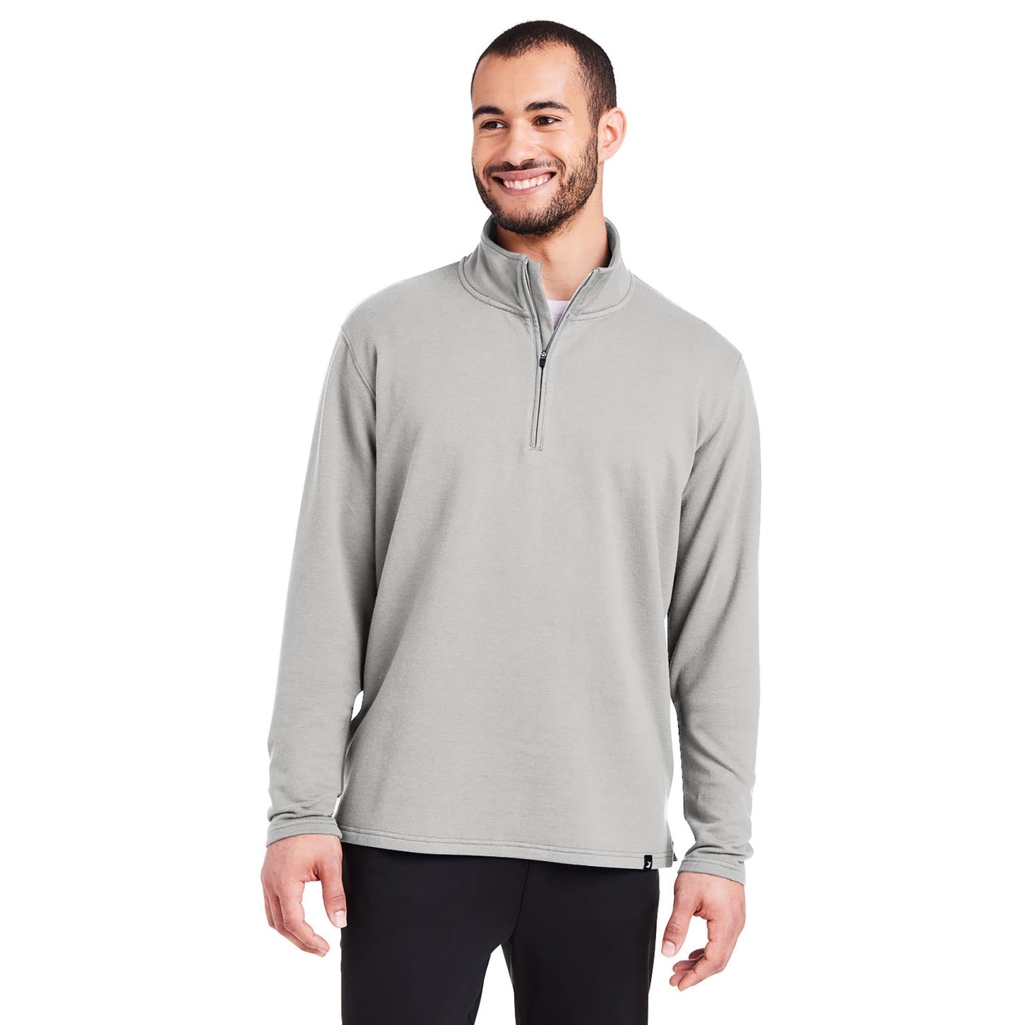 Black Sweatshirts - Cozy Quarter-Zip - Glyder - Soft Fleece