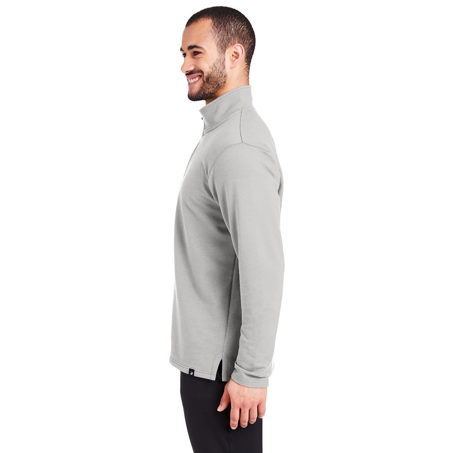 Black Sweatshirts - Cozy Quarter-Zip - Glyder - Soft Fleece