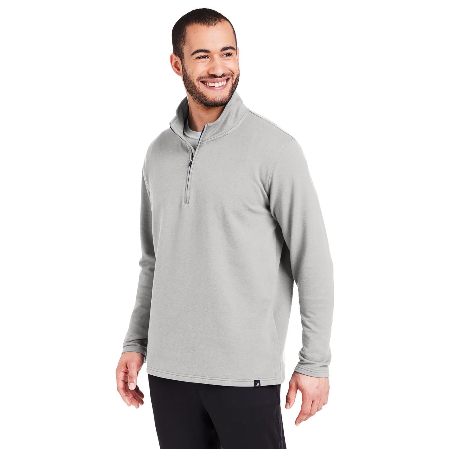 Black Sweatshirts - Cozy Quarter-Zip - Glyder - Soft Fleece