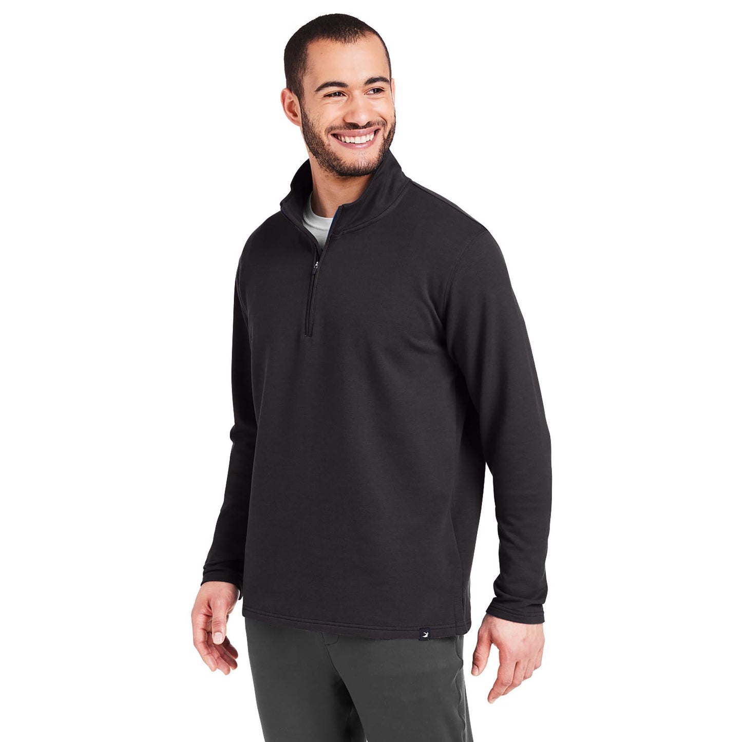 Black Sweatshirts - Cozy Quarter-Zip - Glyder - Soft Fleece