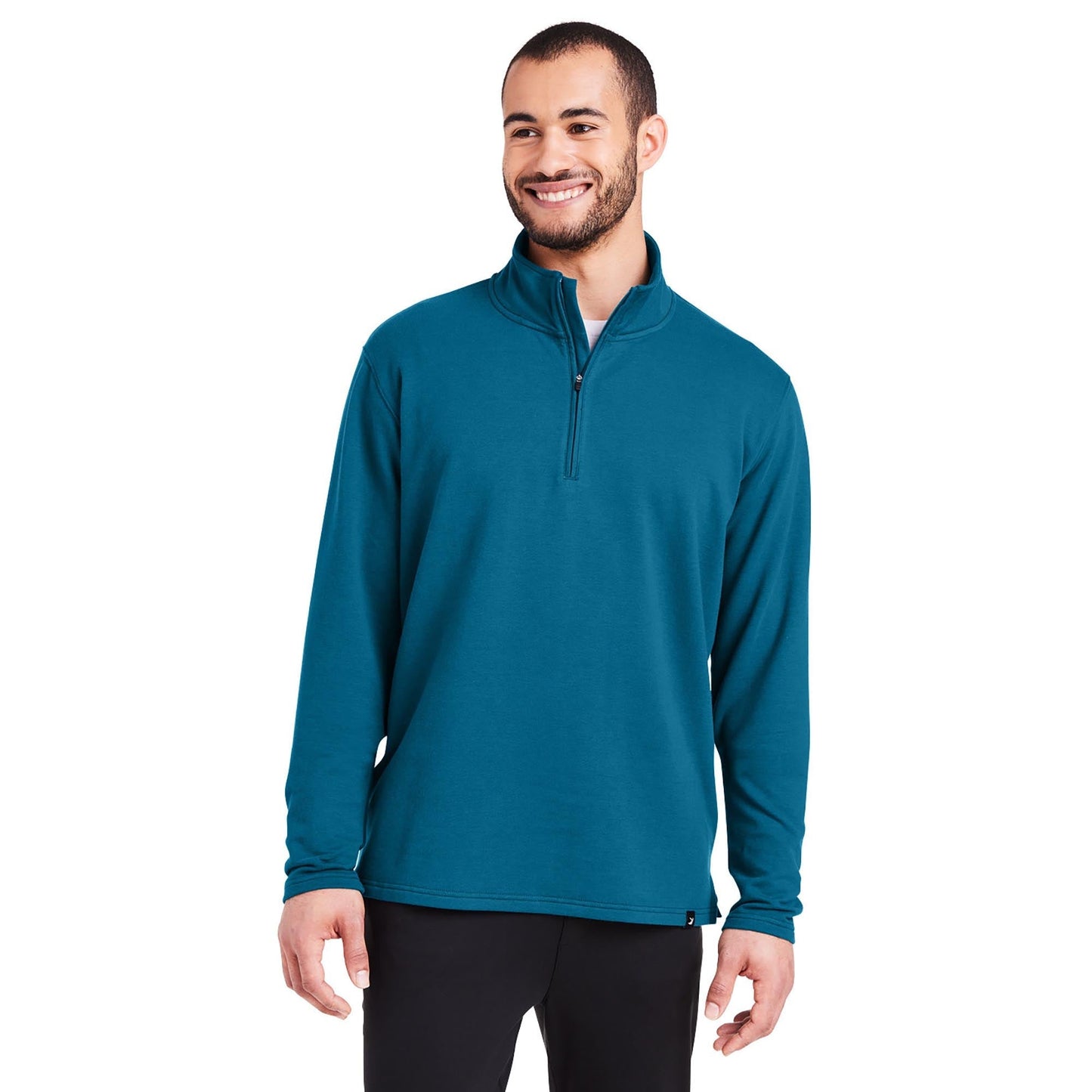 Black Sweatshirts - Cozy Quarter-Zip - Glyder - Soft Fleece