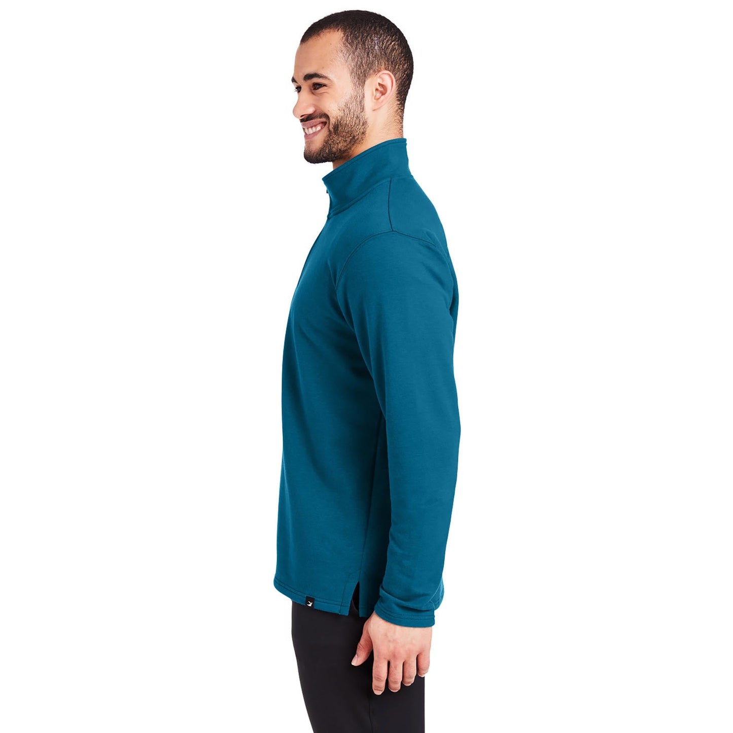 Black Sweatshirts - Cozy Quarter-Zip - Glyder - Soft Fleece