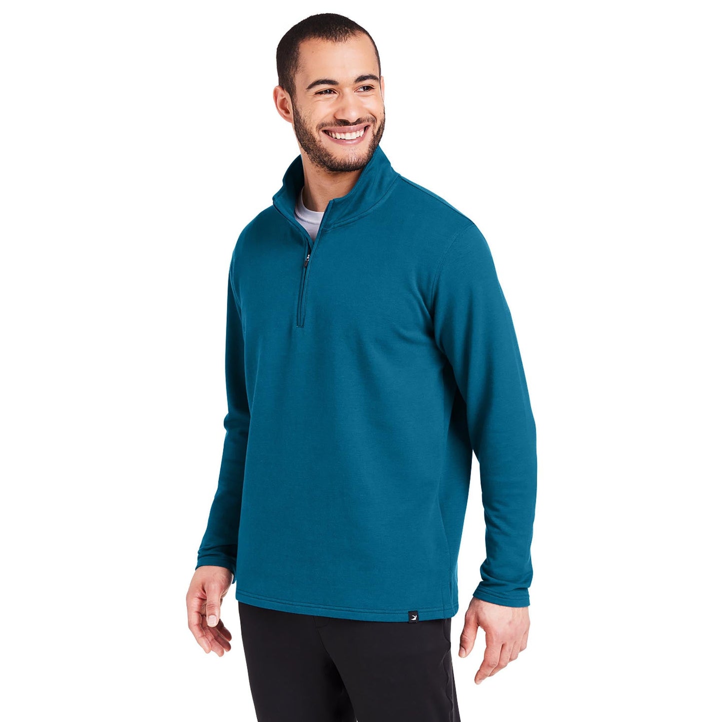 Black Sweatshirts - Cozy Quarter-Zip - Glyder - Soft Fleece