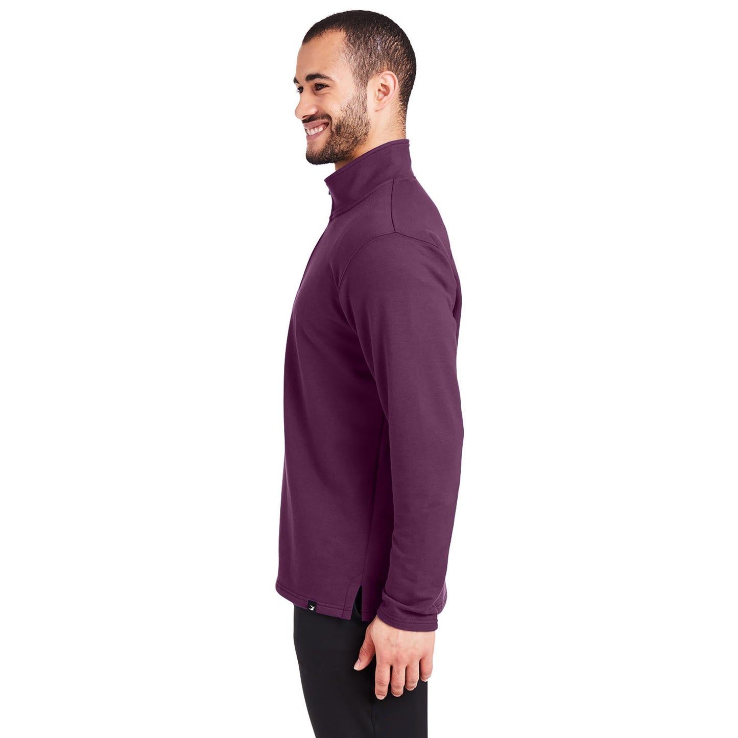 Black Sweatshirts - Cozy Quarter-Zip - Glyder - Soft Fleece