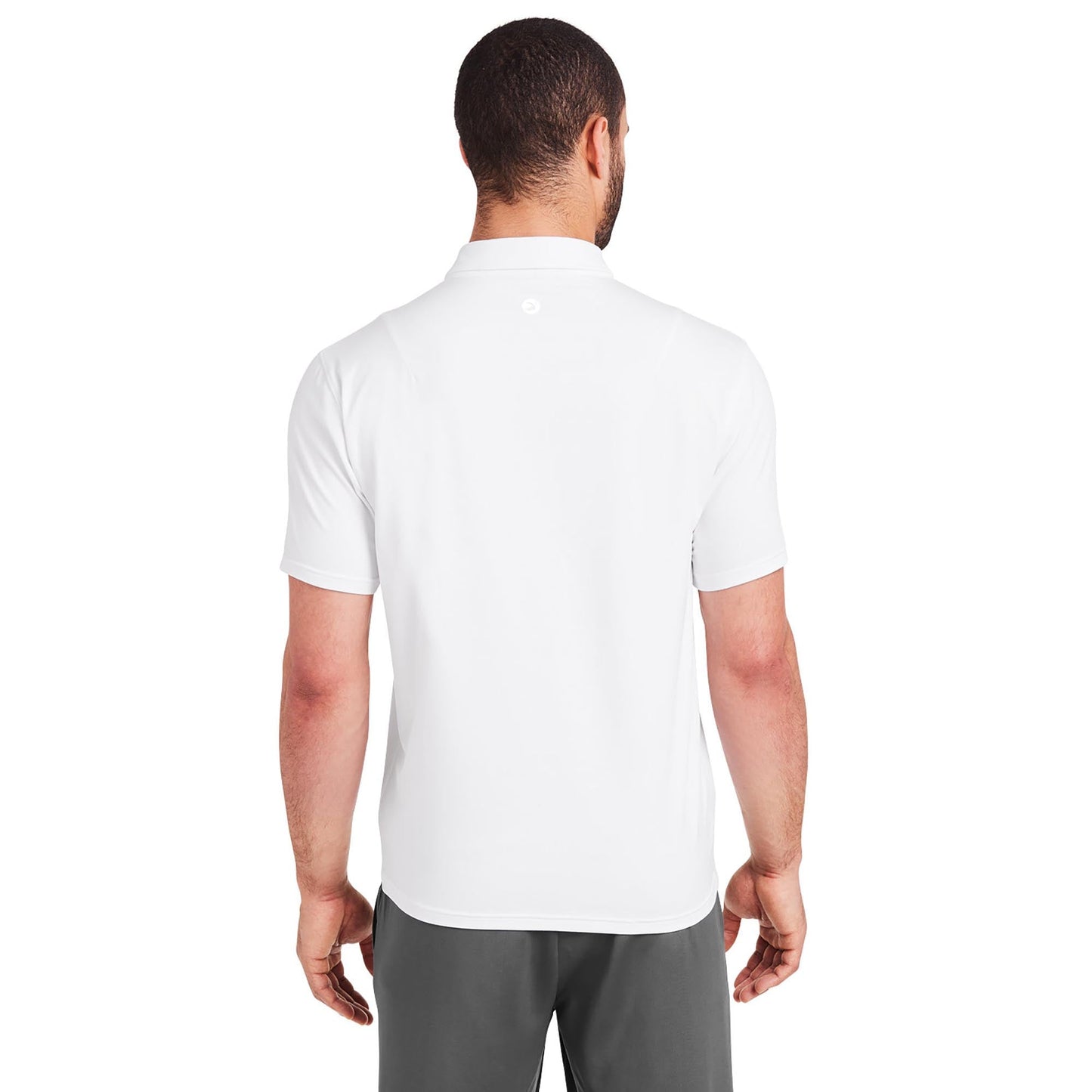 Black Polo Shirts - Glyder - Marbled Jersey Fabric
