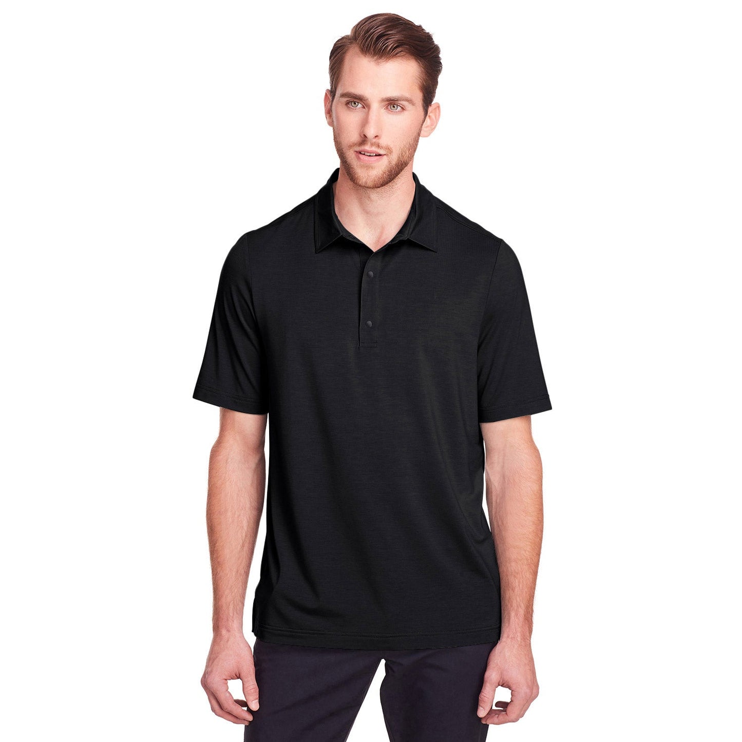 Black Polo Shirt - North End - Stretch Performance
