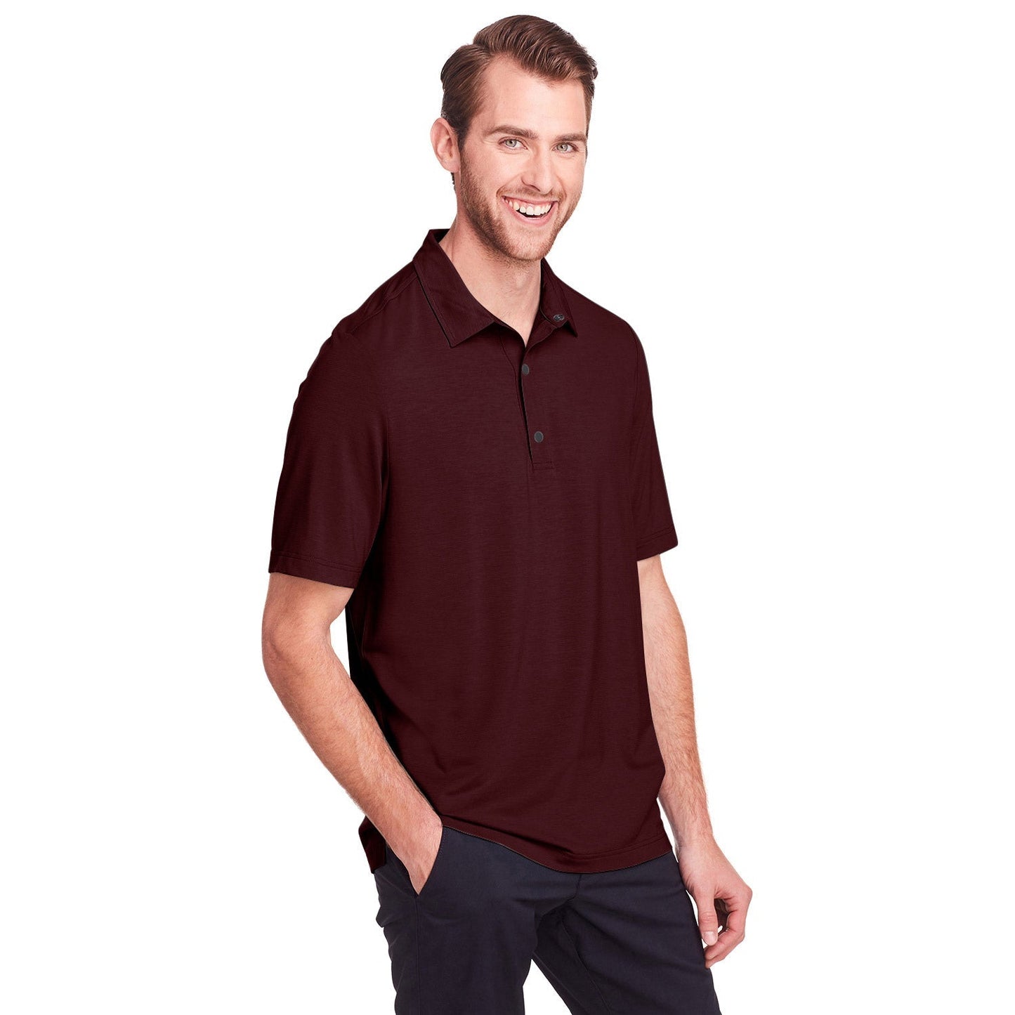 Black Polo Shirt - North End - Stretch Performance
