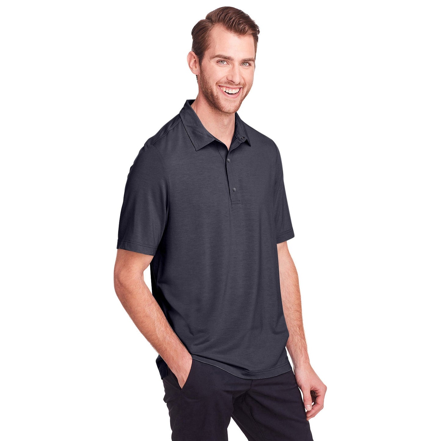 Black Polo Shirt - North End - Stretch Performance