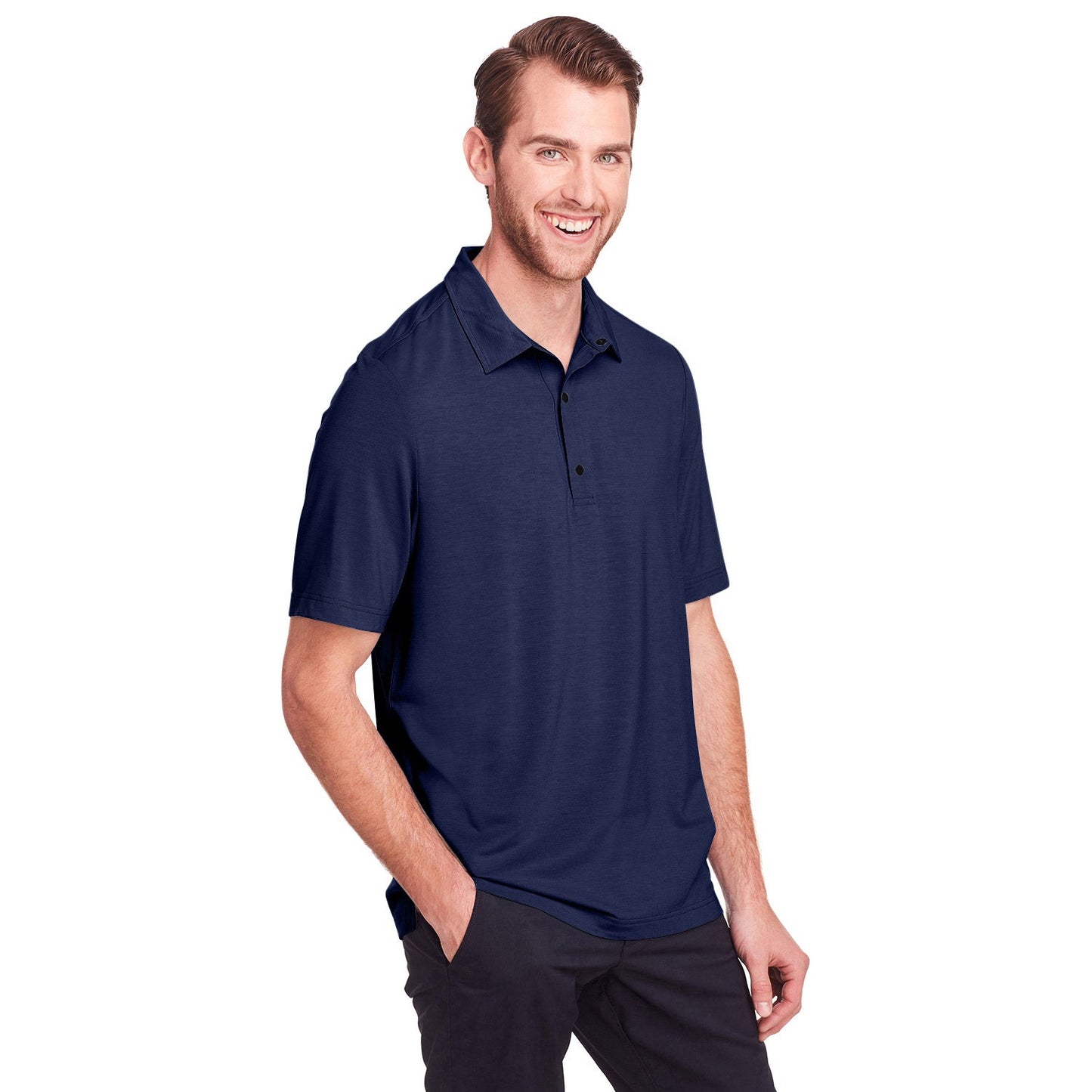 Black Polo Shirt - North End - Stretch Performance