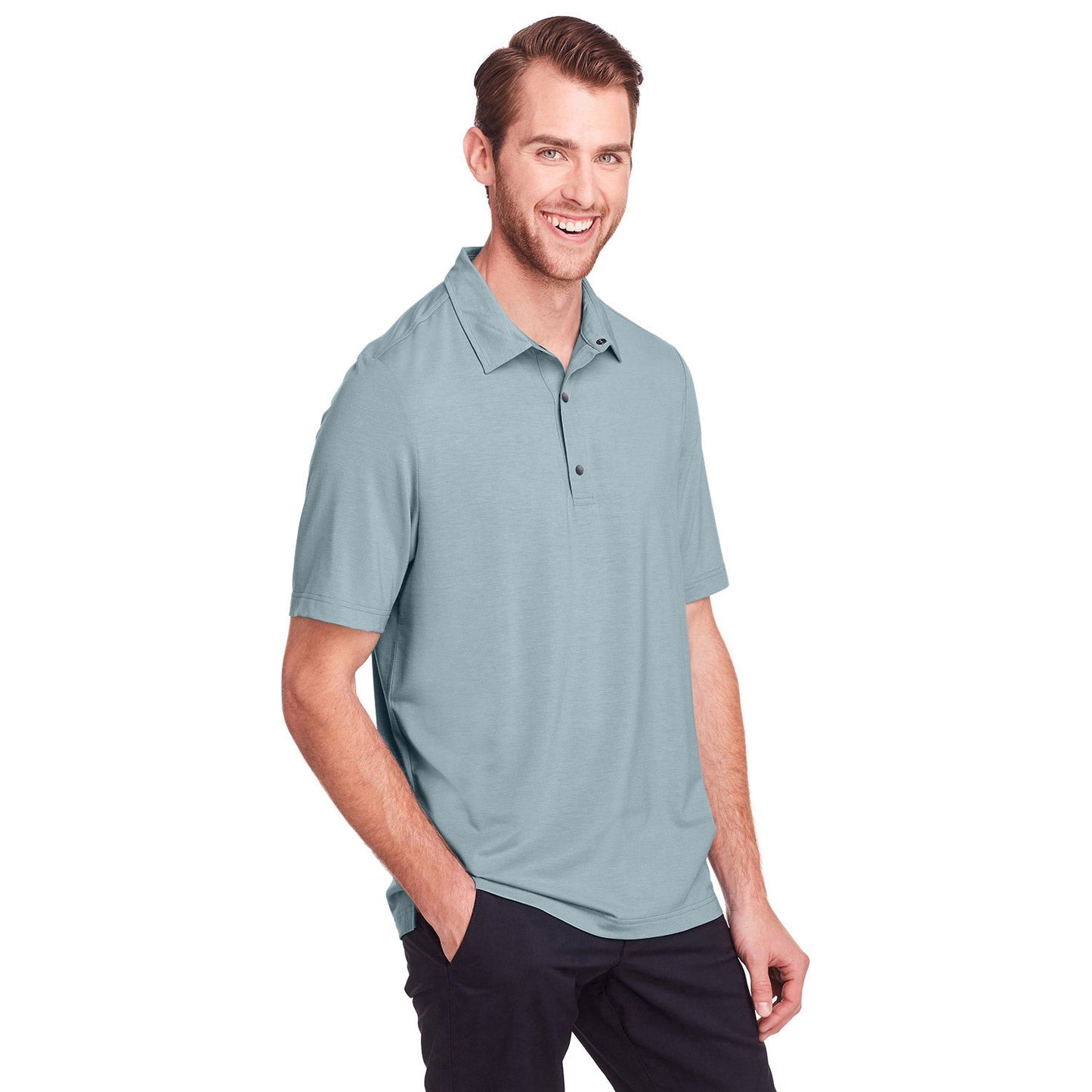 Black Polo Shirt - North End - Stretch Performance