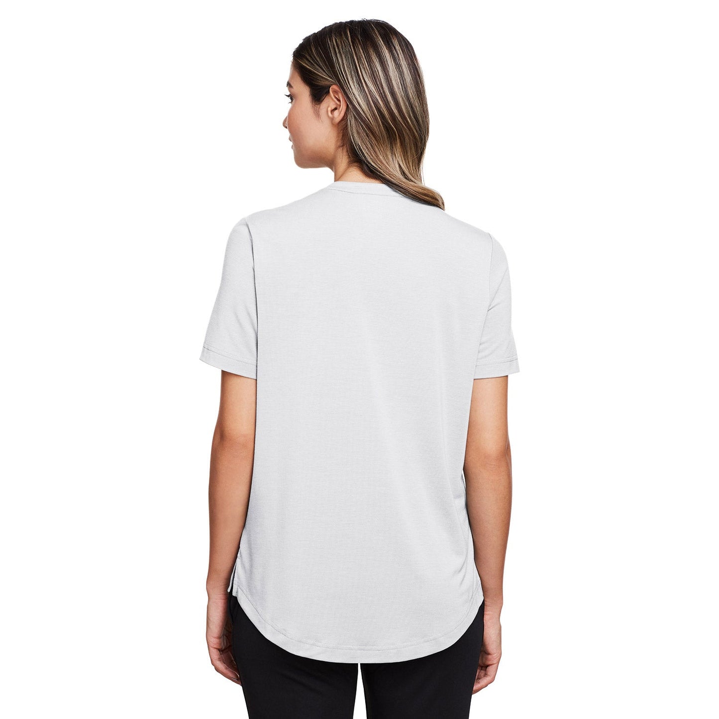 Black Stretch Henley Shirt - North End - Moisture Wicking