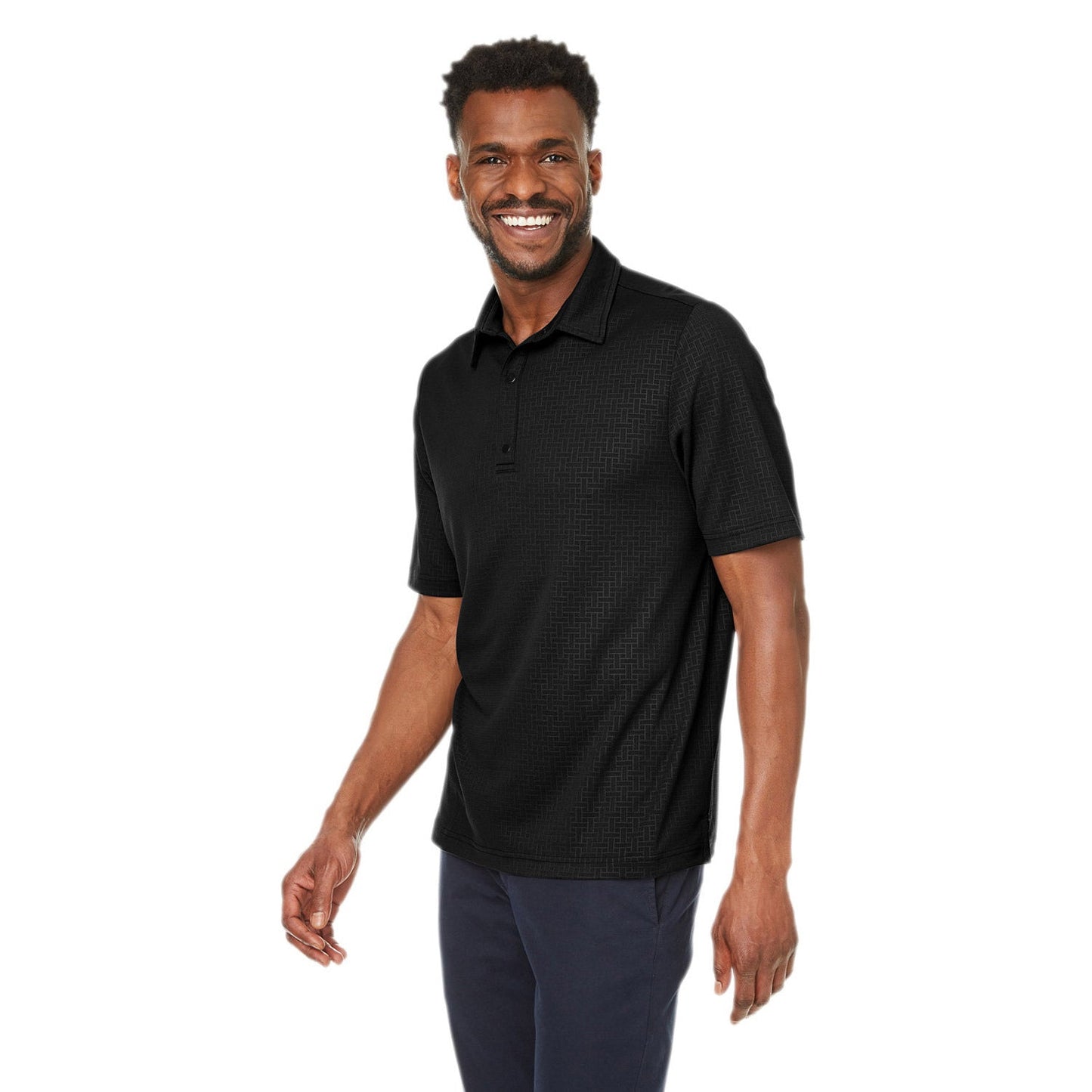 Black Polo Shirt - North End - Eco-Friendly Fabric