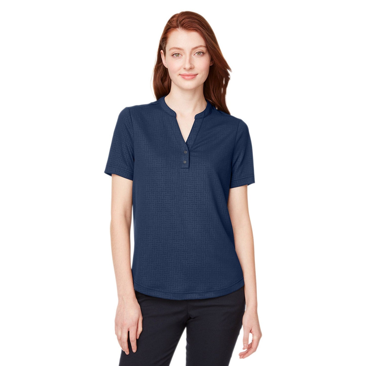 Black Henley Shirts - North End - Recycled Fabric