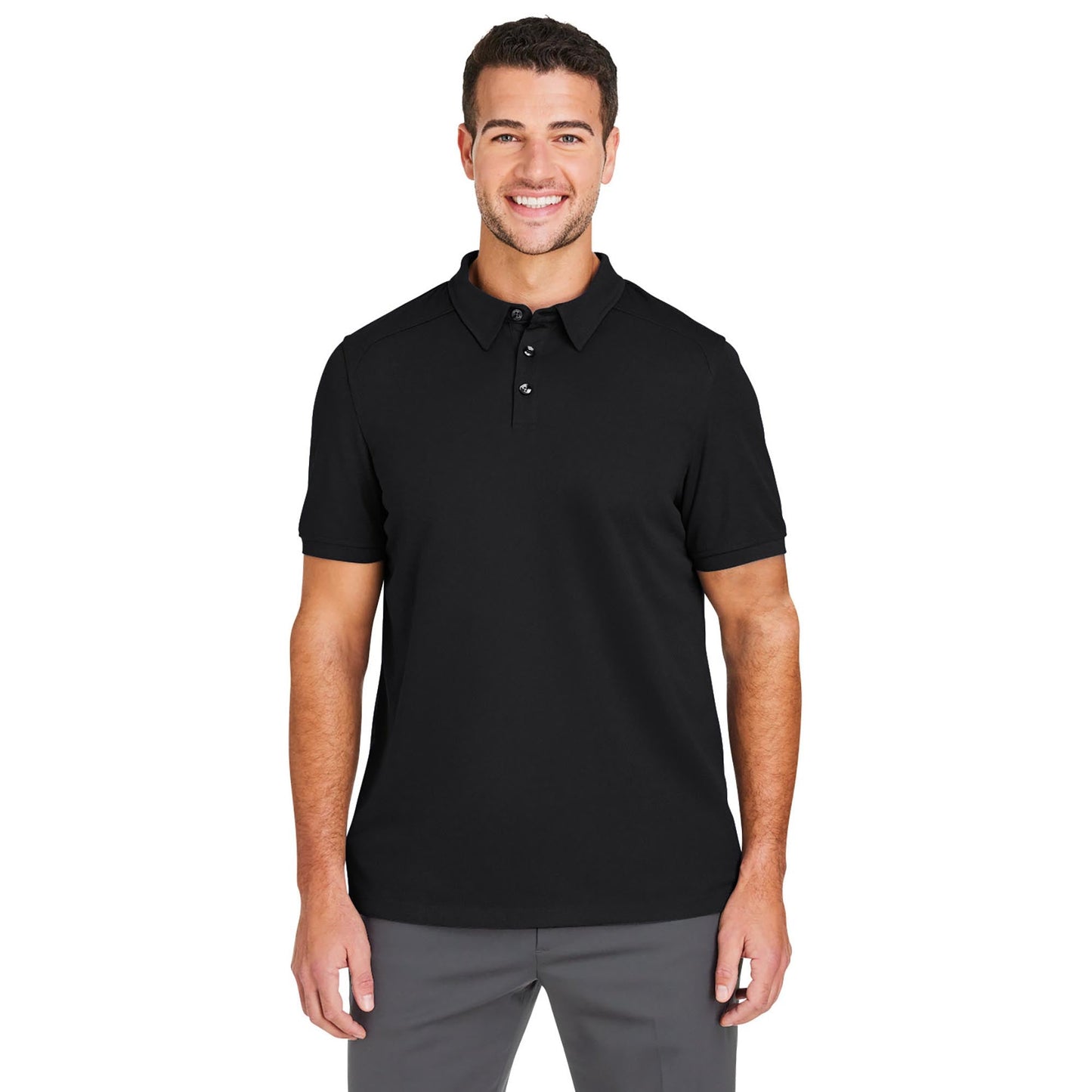 Black Polo Shirt - North End - Coolcore Fabric