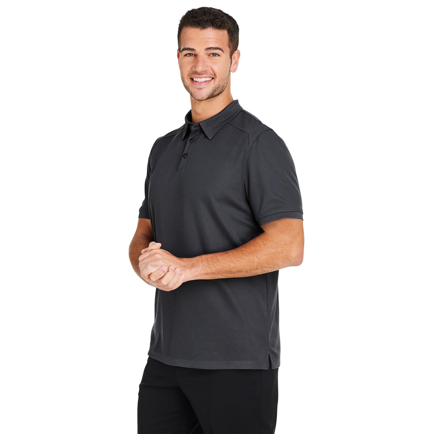 Black Polo Shirt - North End - Coolcore Fabric