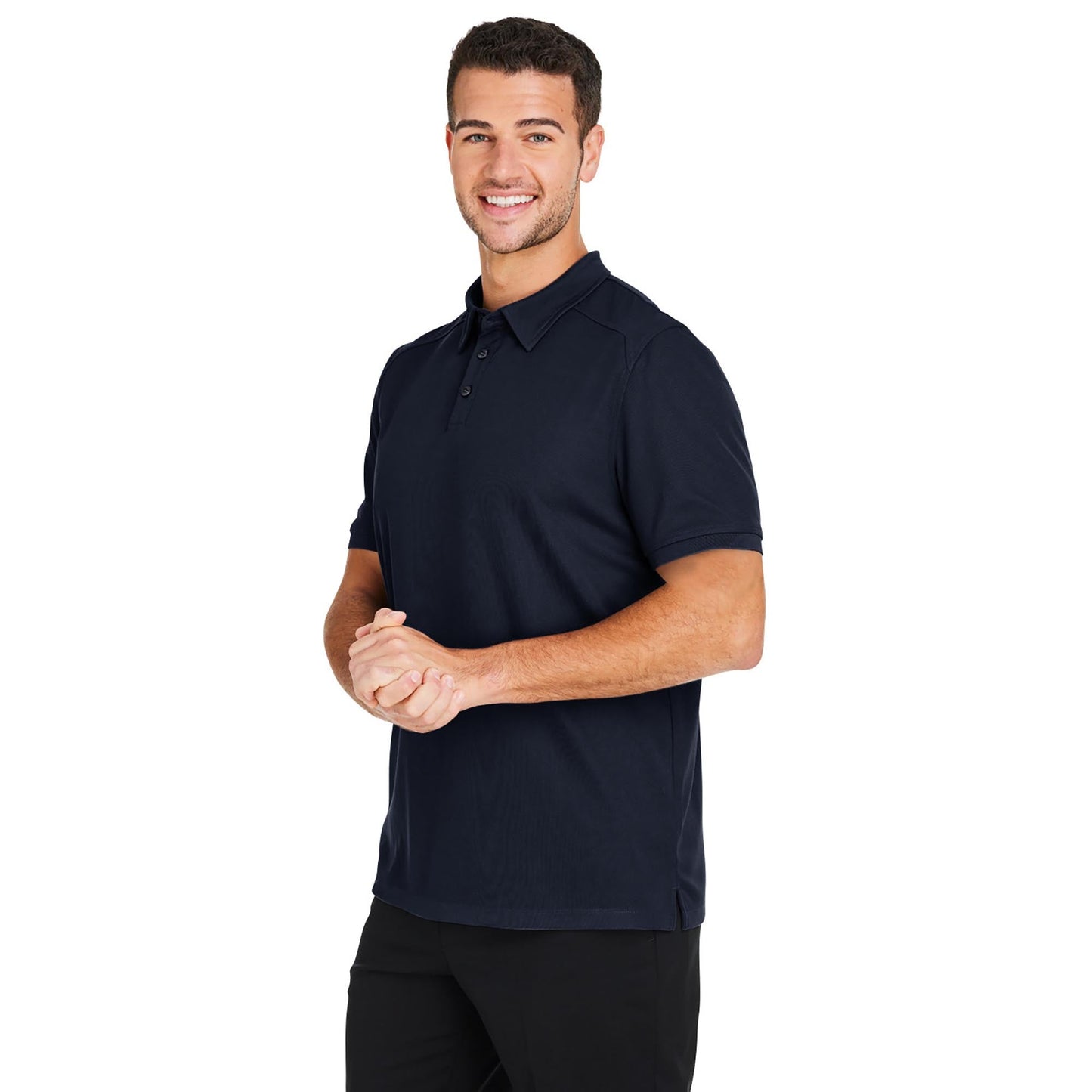 Black Polo Shirt - North End - Coolcore Fabric