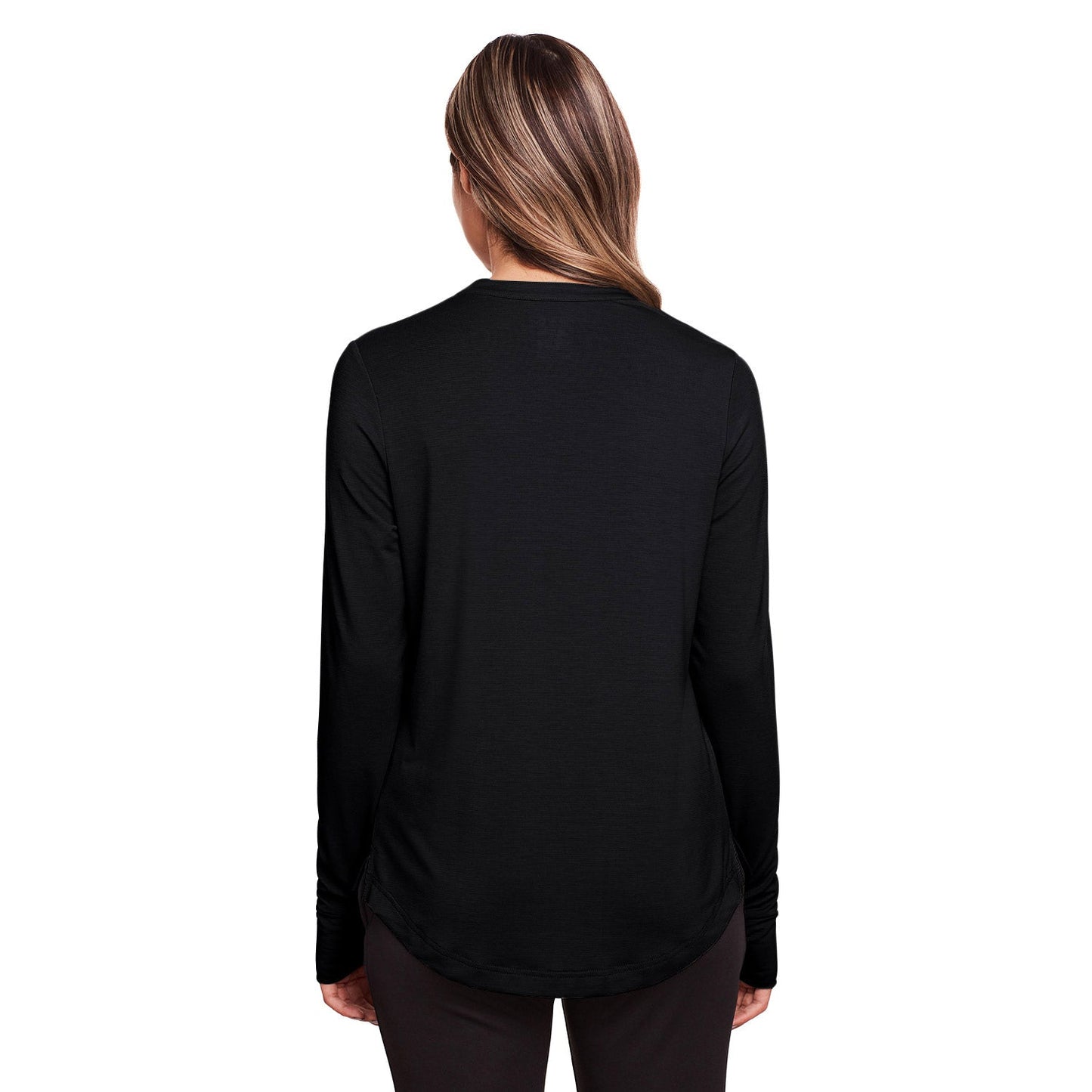 Black Henley Shirt - North End - Stretch Performance