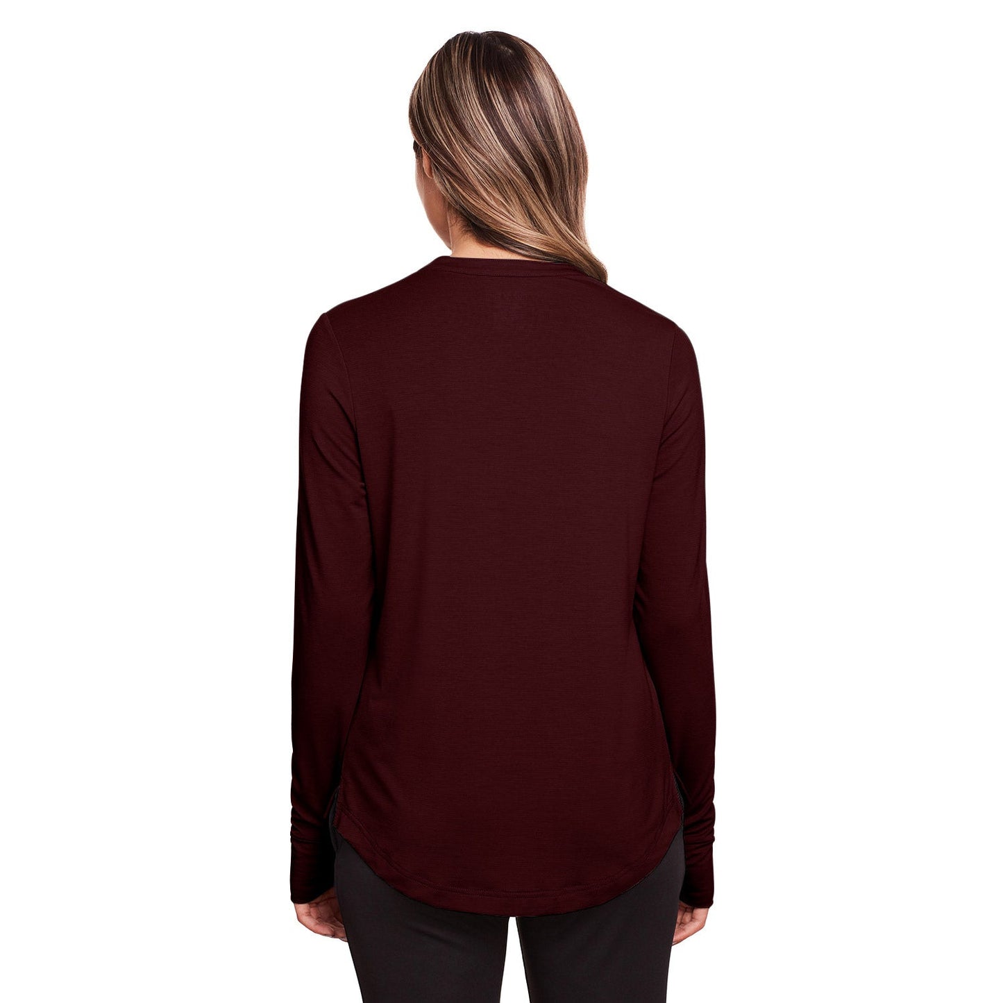 Black Henley Shirt - North End - Stretch Performance