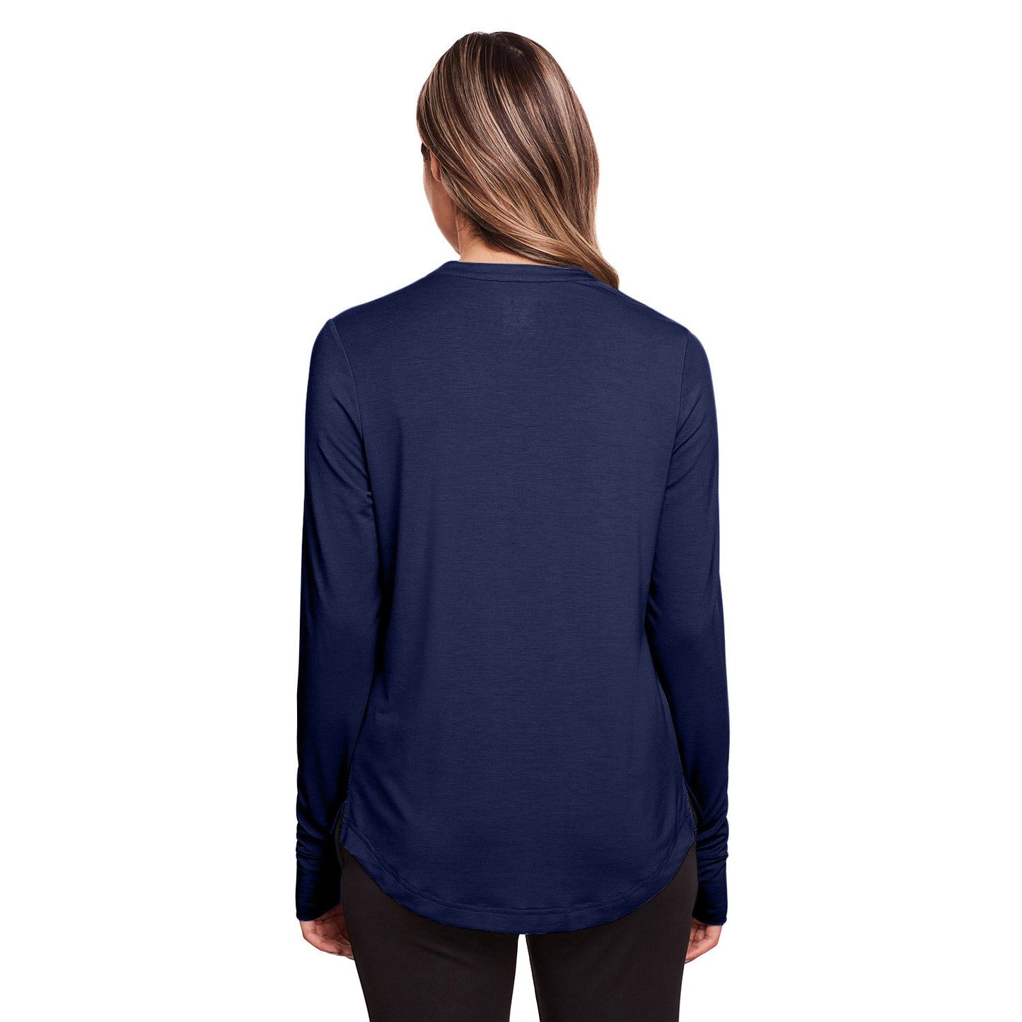 Black Henley Shirt - North End - Stretch Performance