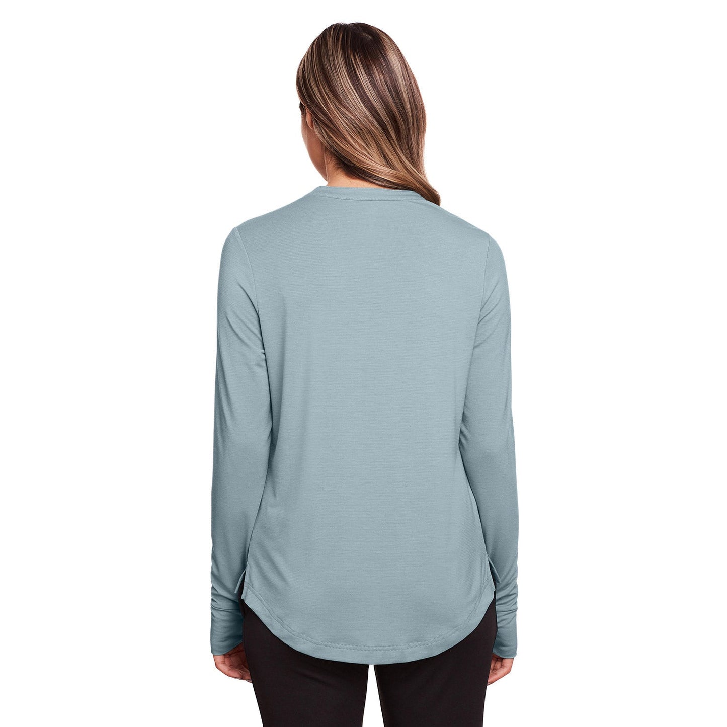 Black Henley Shirt - North End - Stretch Performance