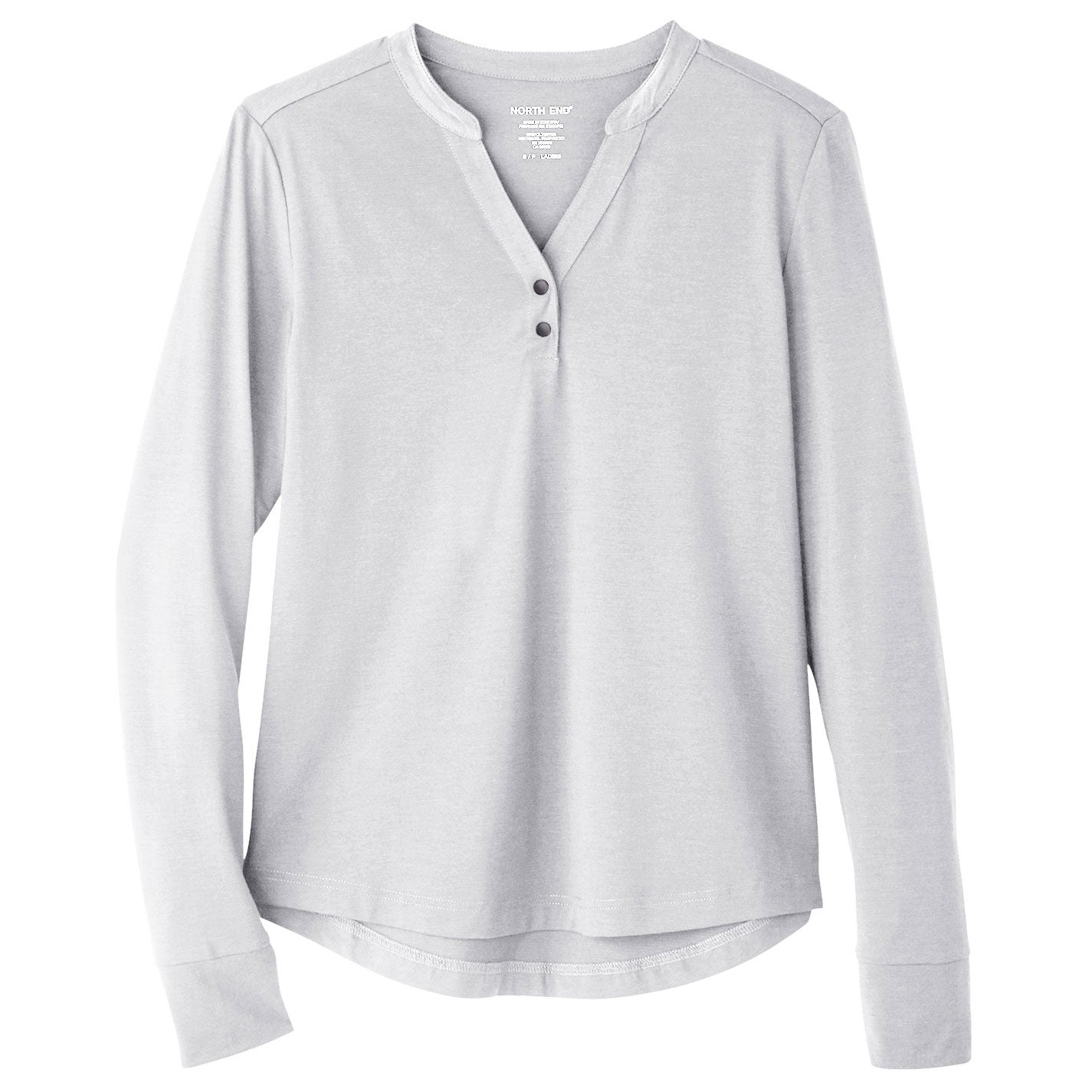 Black Henley Shirt - North End - Stretch Performance