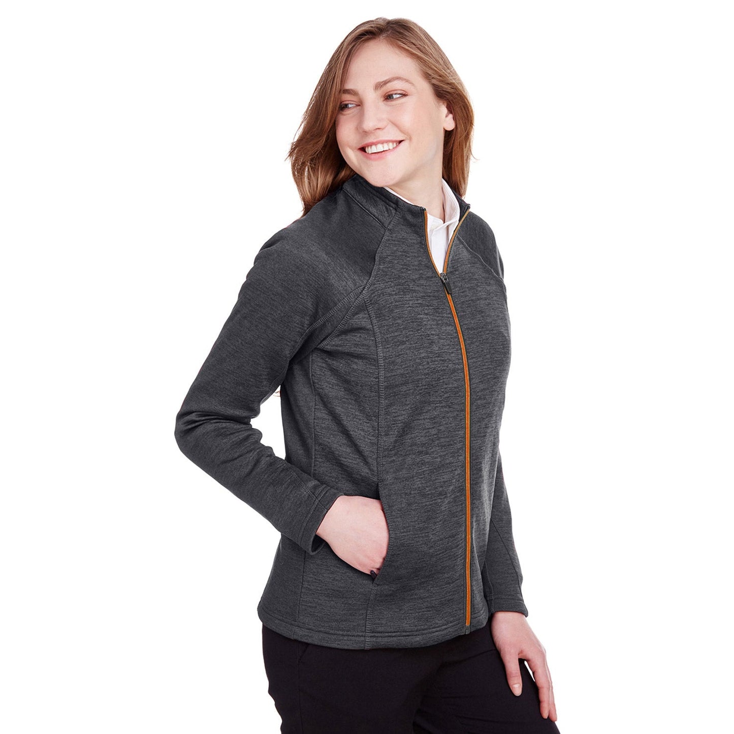Black Heather Jacket - North End - Soft Fleece