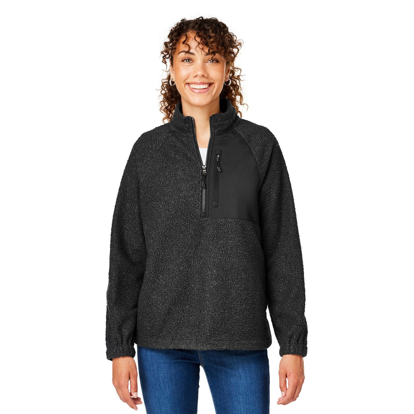 Black Sweatshirt - North End - Fleece Quarter-Zip