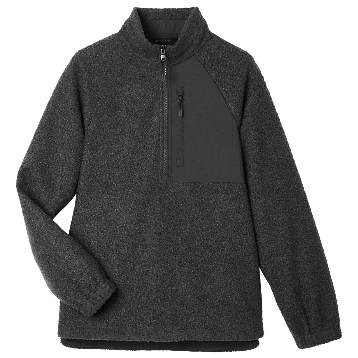 Black Sweatshirt - North End - Fleece Quarter-Zip