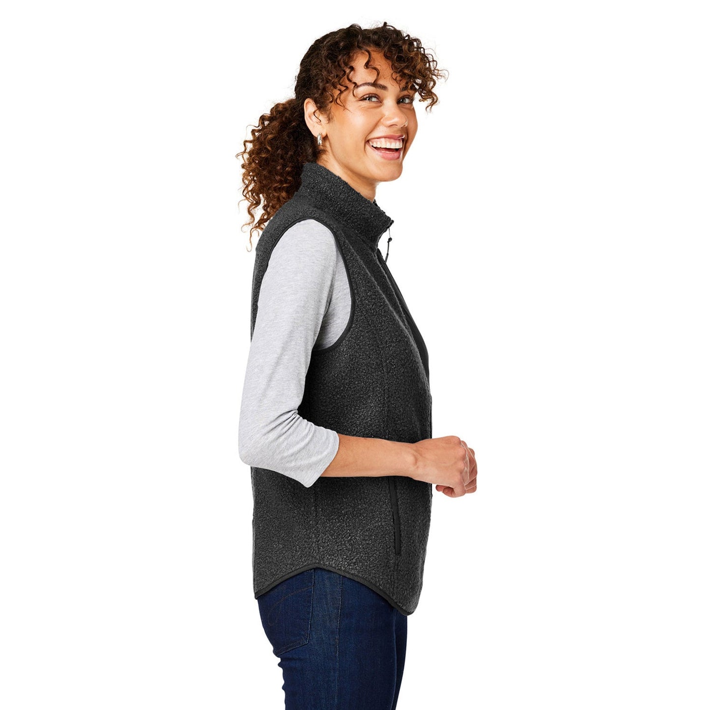 Black Vest - North End - Stylish Fleece - Eco Friendly
