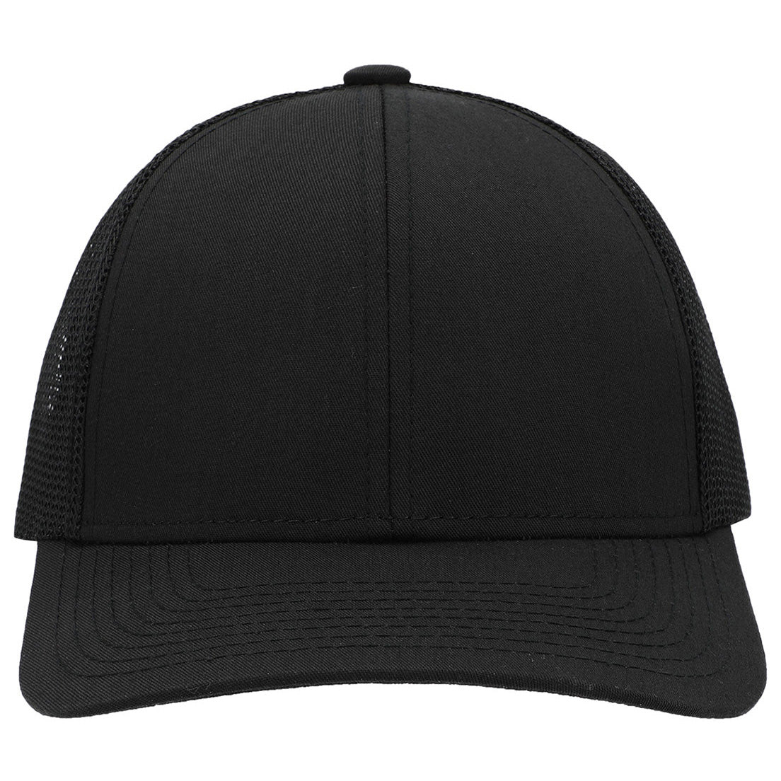 Black/White/Black Ball Cap - Pacific Headwear - Low-Pro Trucker