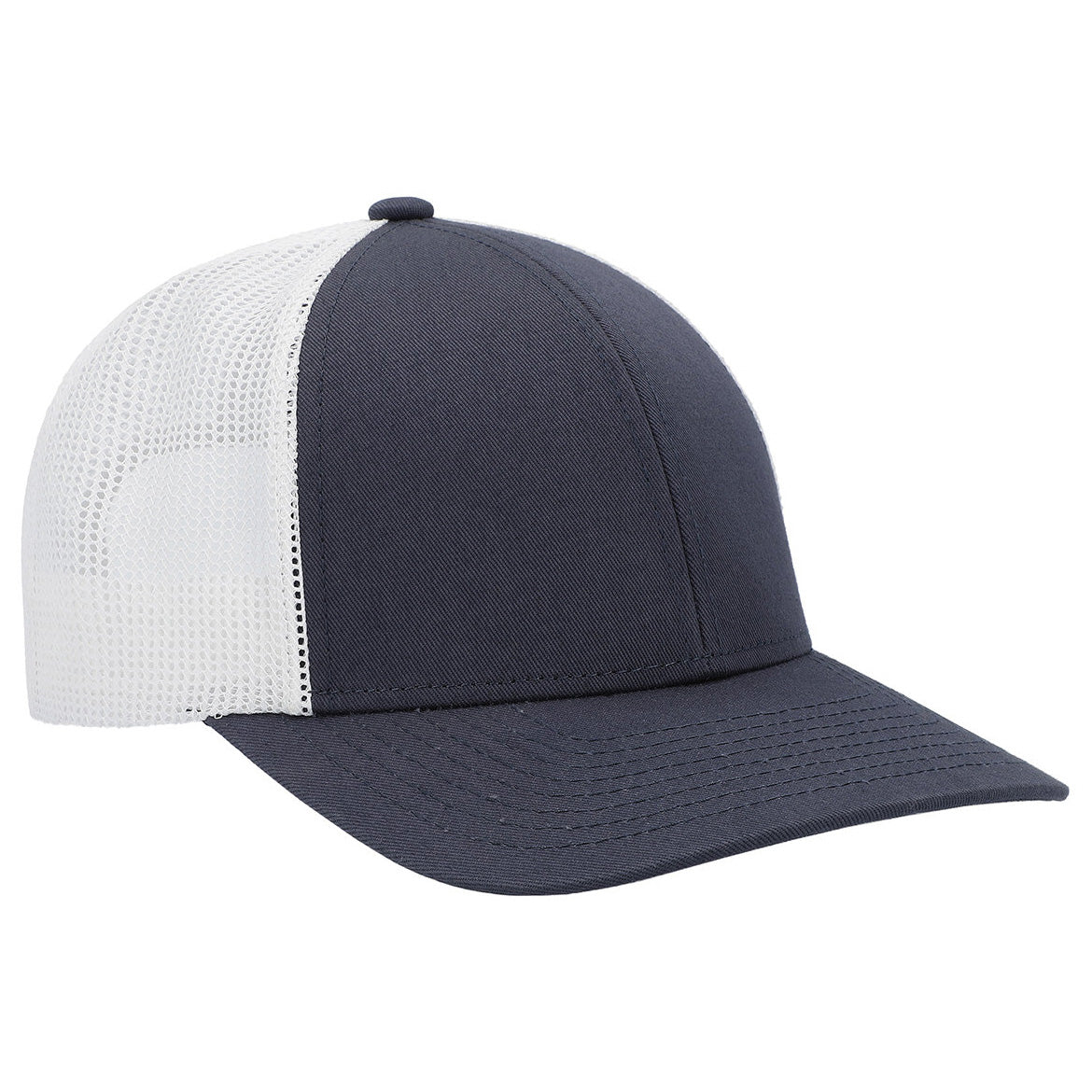 Black/White/Black Ball Cap - Pacific Headwear - Low-Pro Trucker