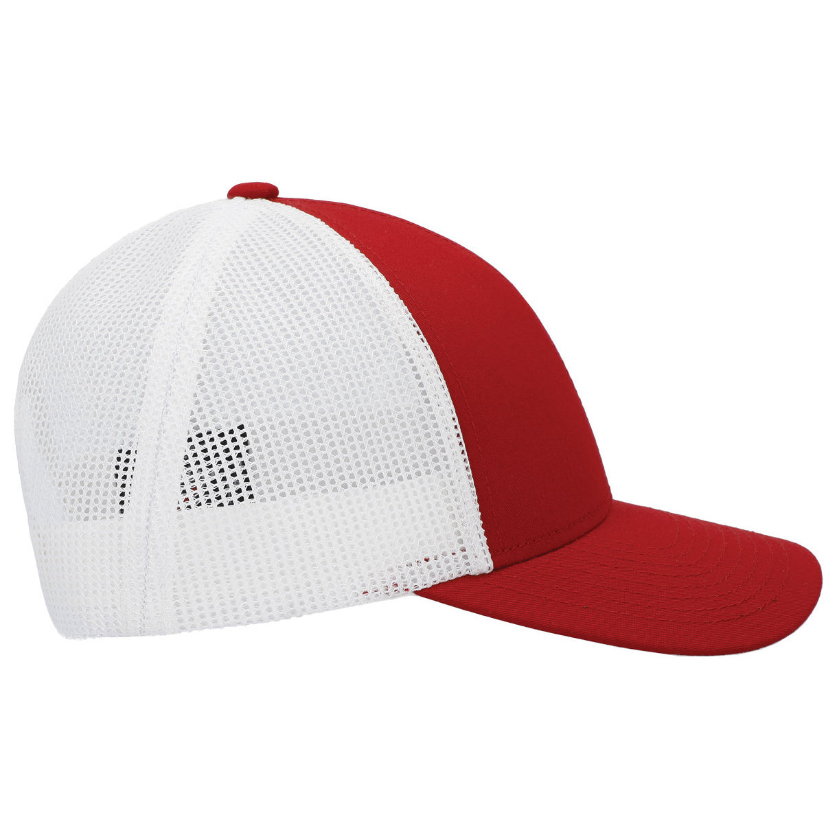 Black/White/Black Ball Cap - Pacific Headwear - Low-Pro Trucker