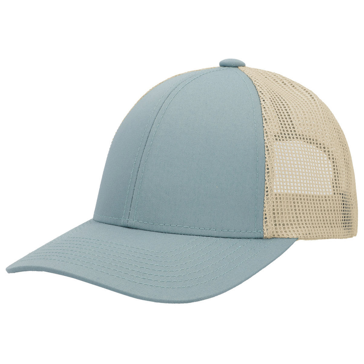 Black/White/Black Ball Cap - Pacific Headwear - Low-Pro Trucker