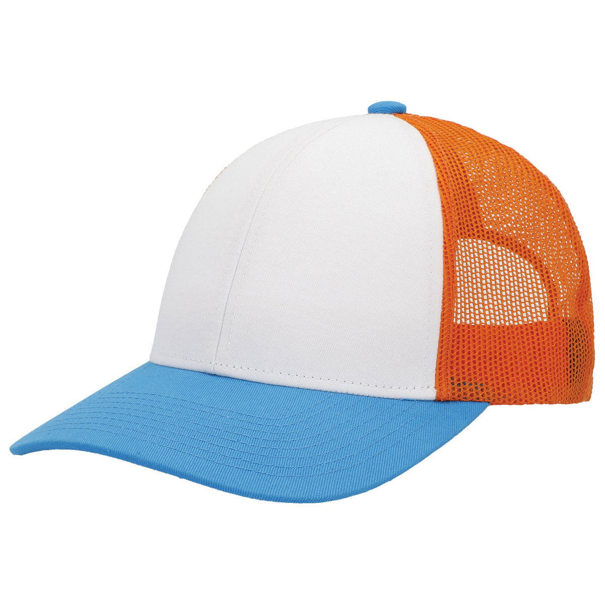 Black/White/Black Ball Cap - Pacific Headwear - Low-Pro Trucker