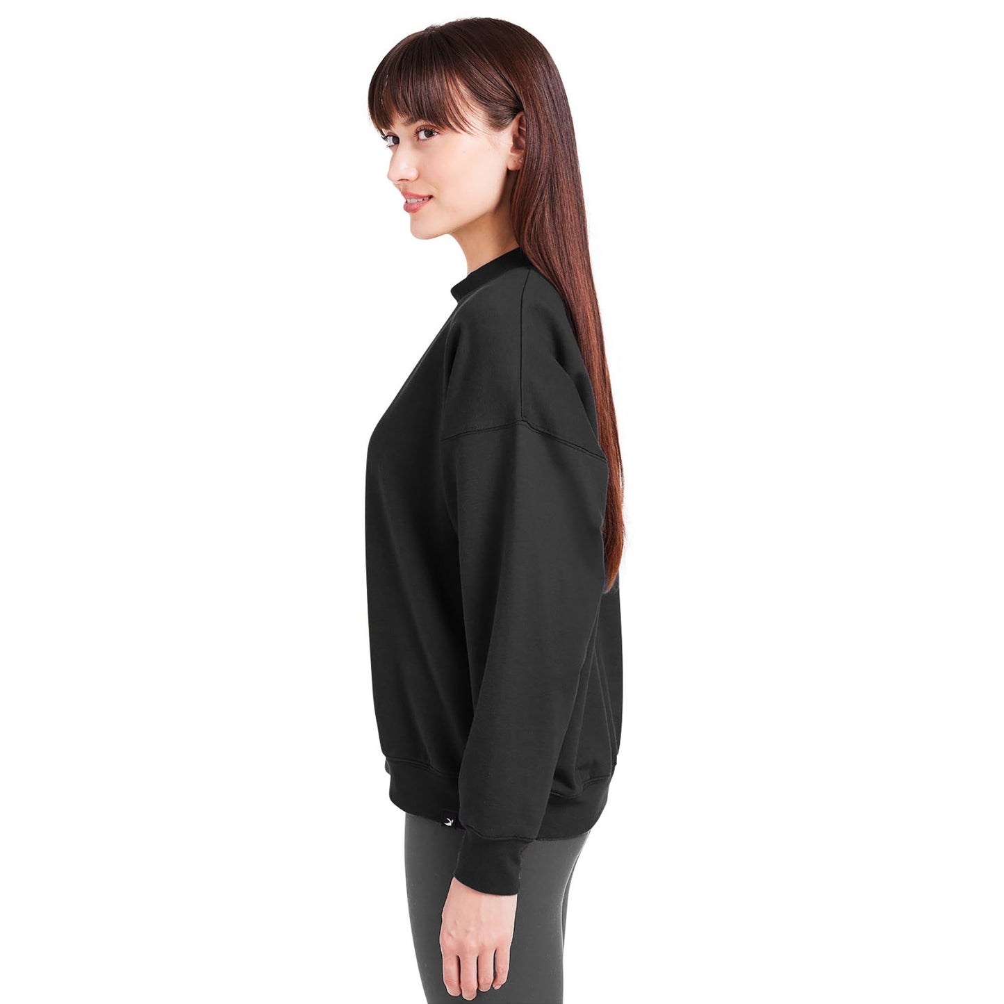 Black Sweatshirts - Glyder - Cozy Vintage Crew