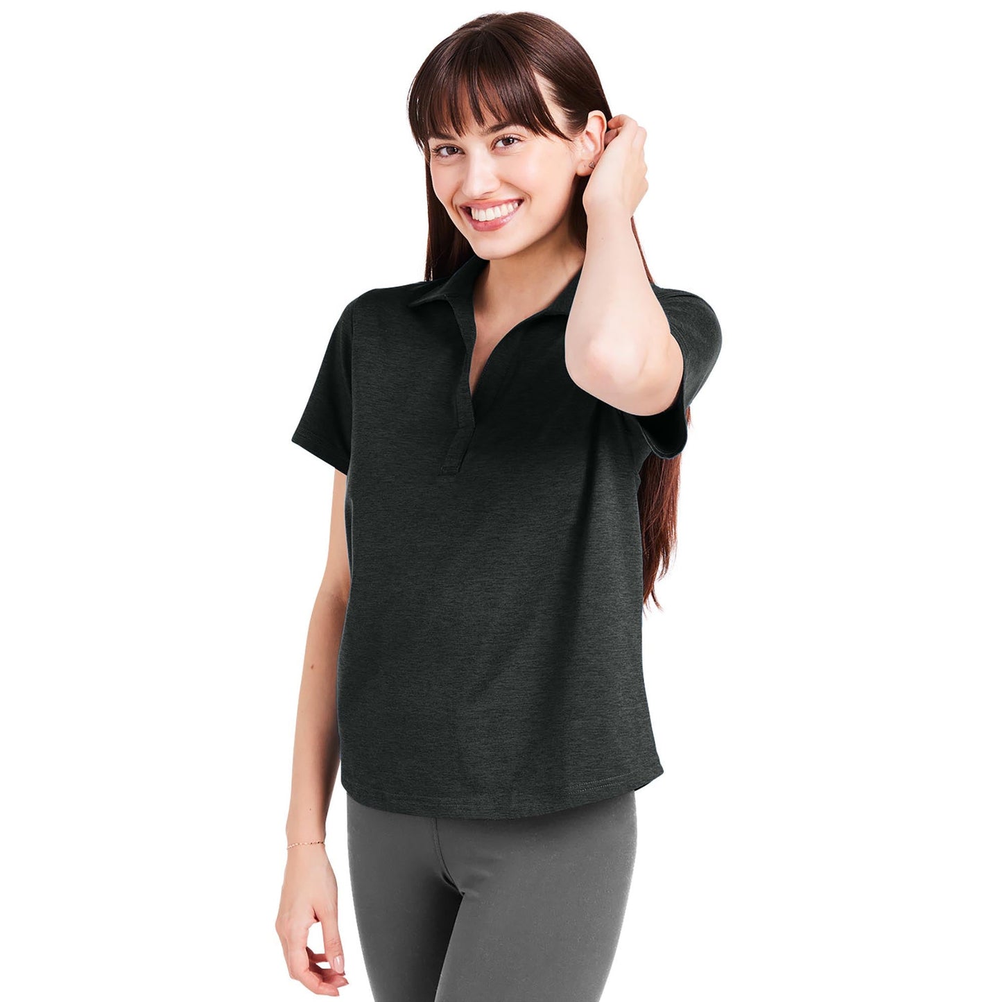 Black Polo Shirt - Glyder - Lightweight Comfort