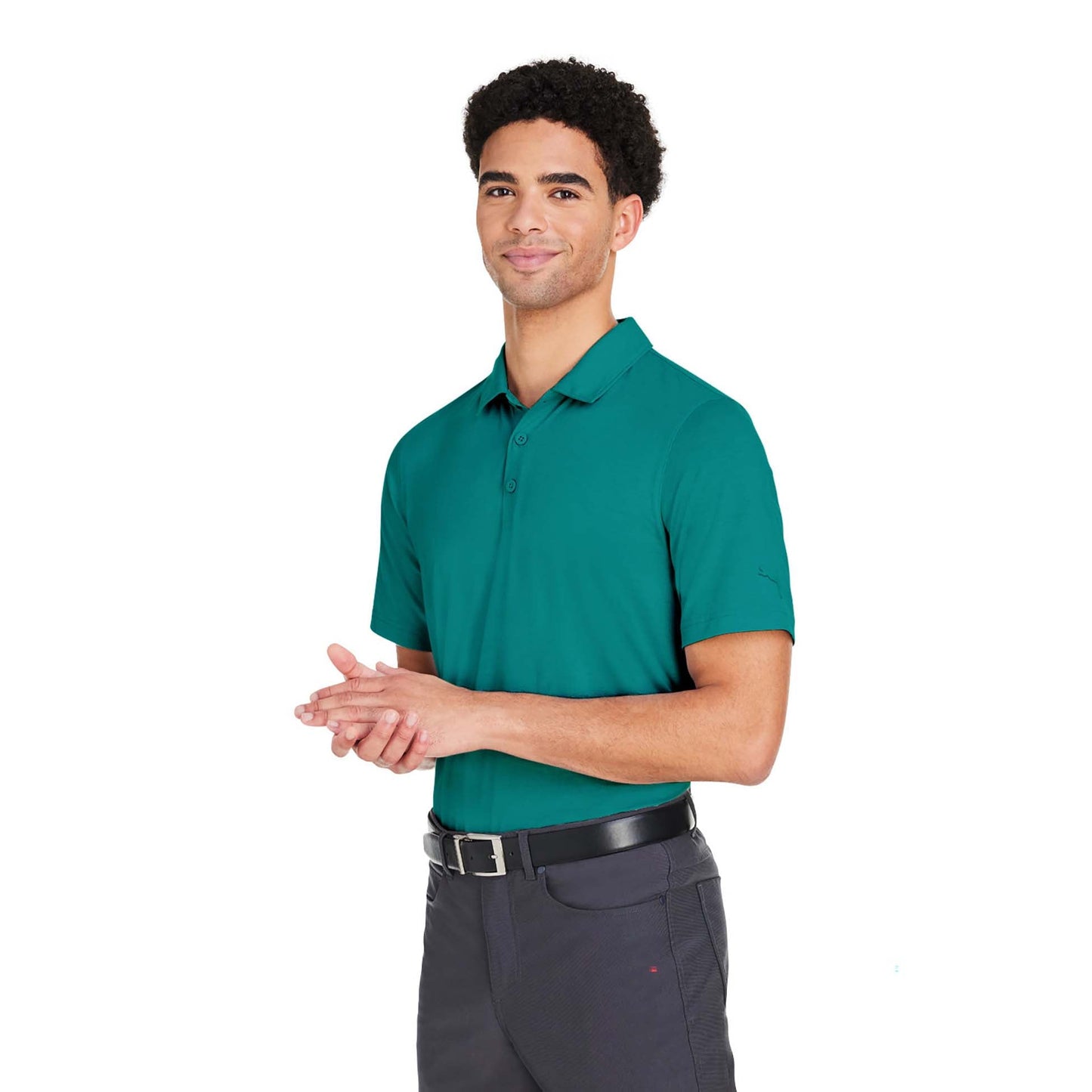 Puma Black Polo Shirt - PUMA Golf - Moisture-Wicking