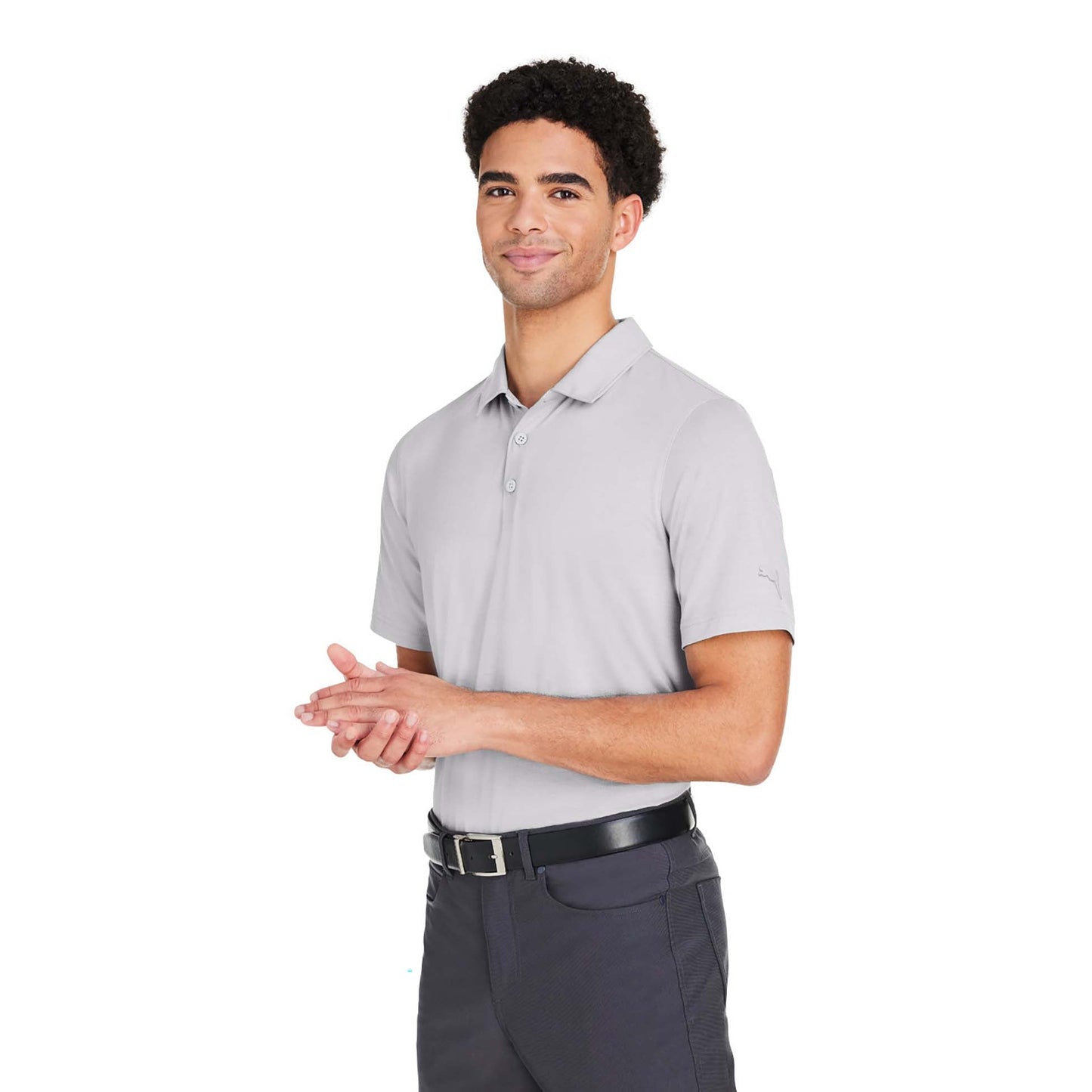 Puma Black Polo Shirt - PUMA Golf - Moisture-Wicking