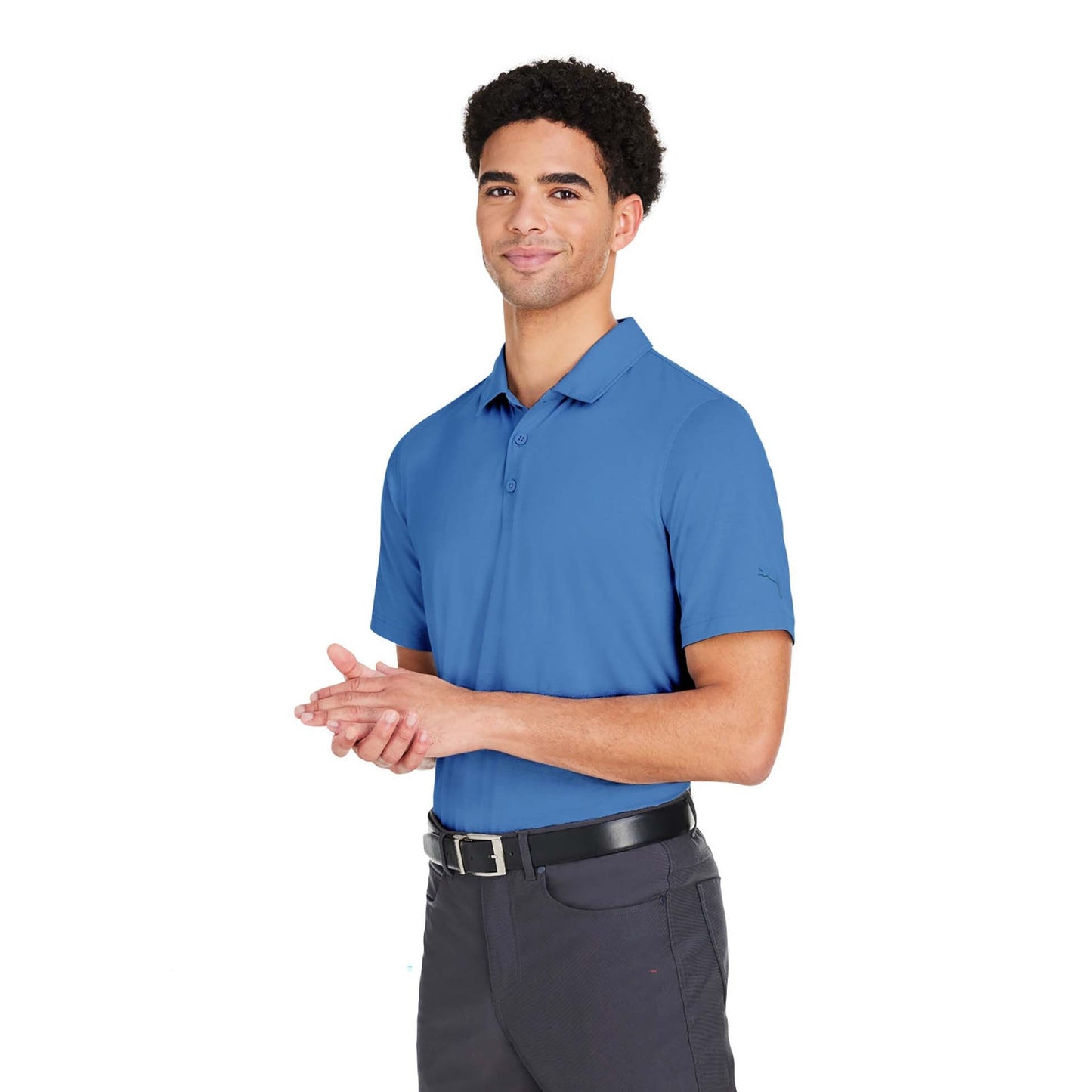 Puma Black Polo Shirt - PUMA Golf - Moisture-Wicking
