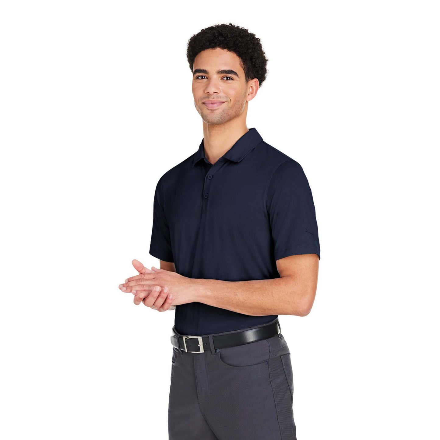 Puma Black Polo Shirt - PUMA Golf - Moisture-Wicking