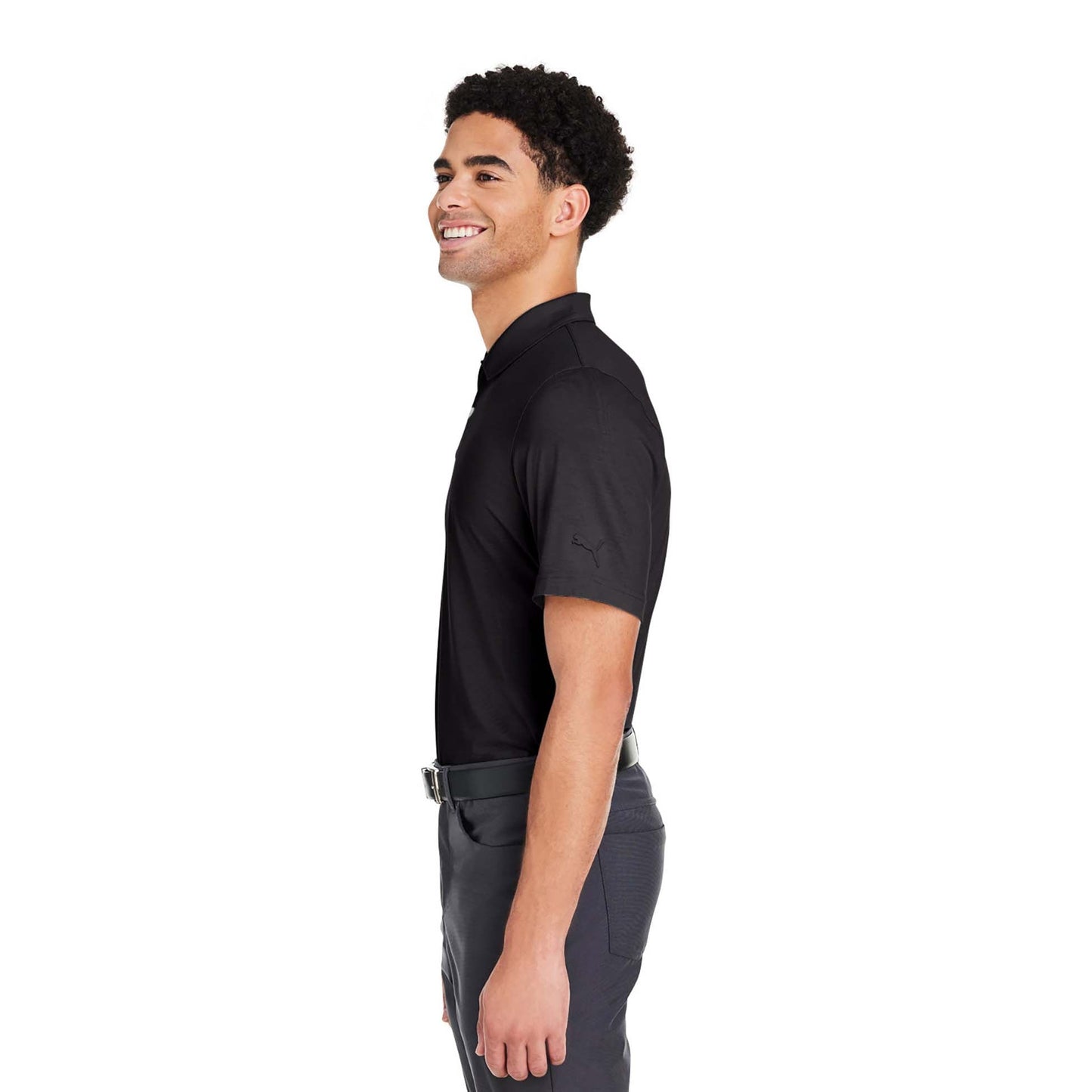 Puma Black Polo Shirt - PUMA Golf - Moisture-Wicking