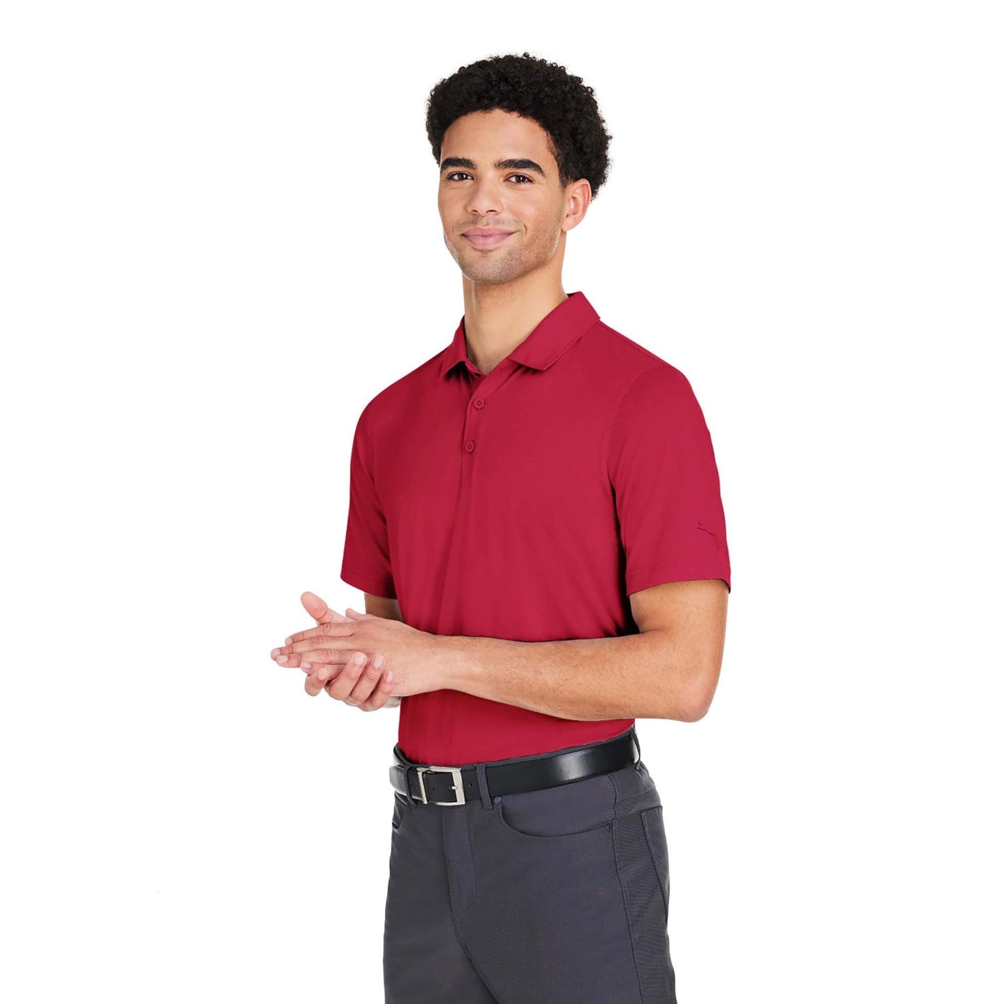 Puma Black Polo Shirt - PUMA Golf - Moisture-Wicking