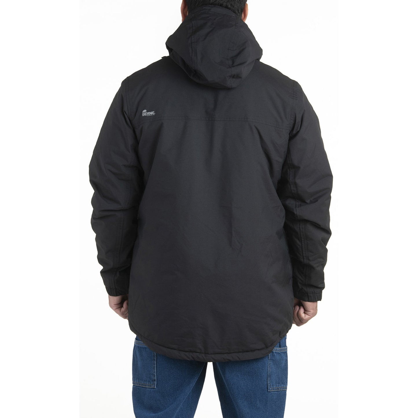 Black Waterproof Jacket - Berne - Durable Nylon