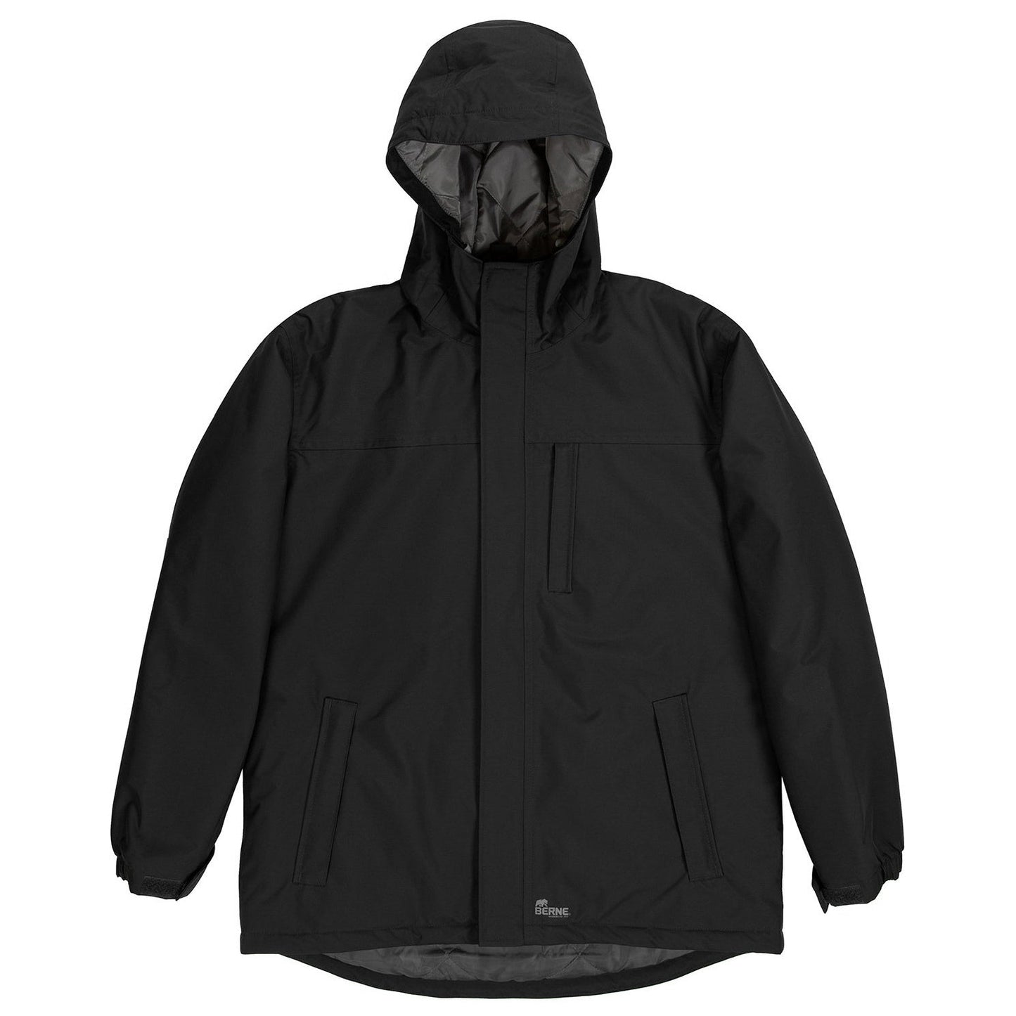 Black Waterproof Jacket - Berne - Durable Nylon