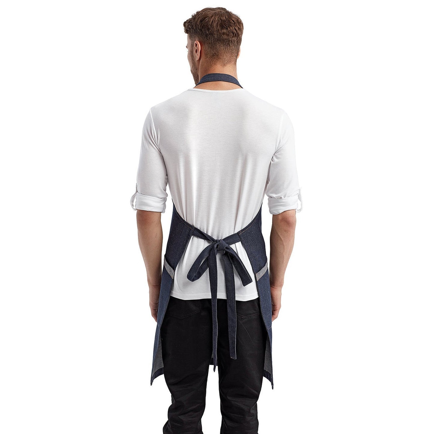 Black Denim Apron - Reprime - Eco-Friendly Design