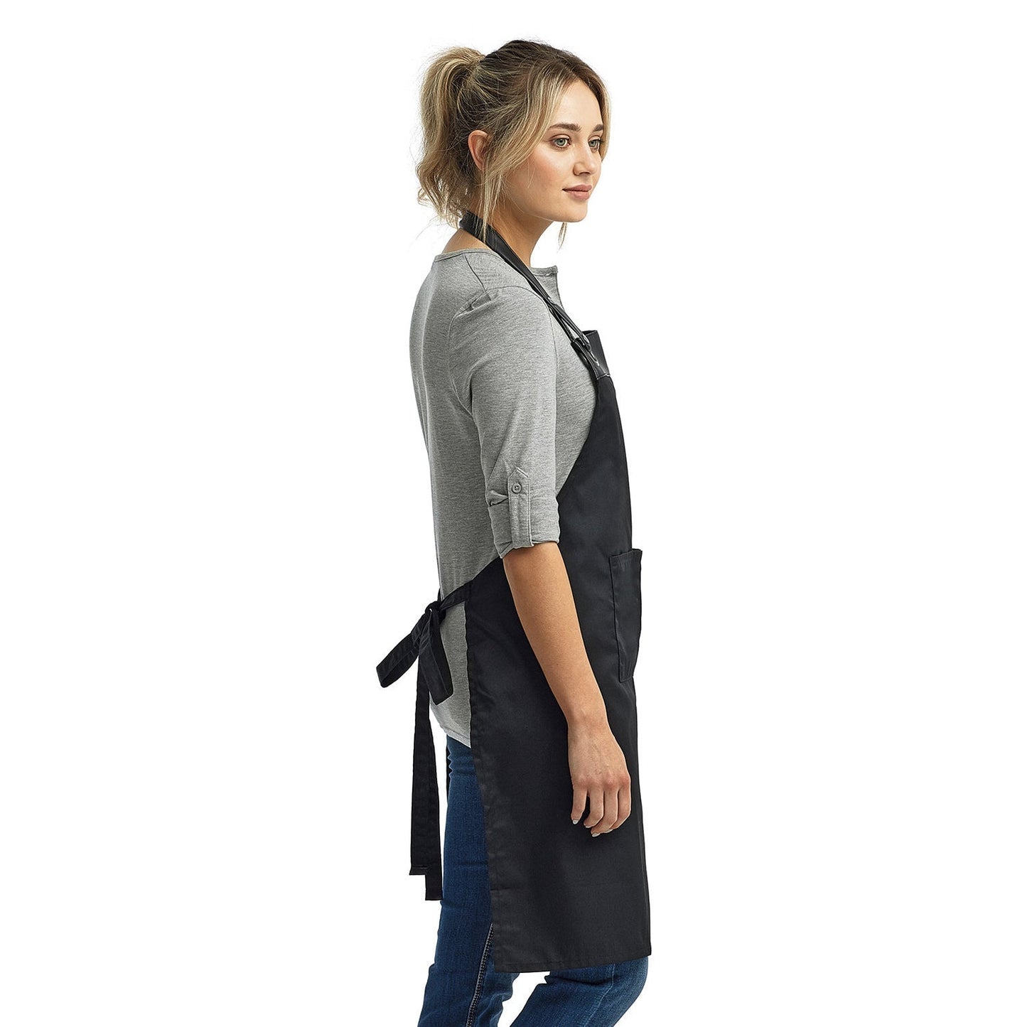 Black/Black Aprons - Reprime - Durable Bib Apron